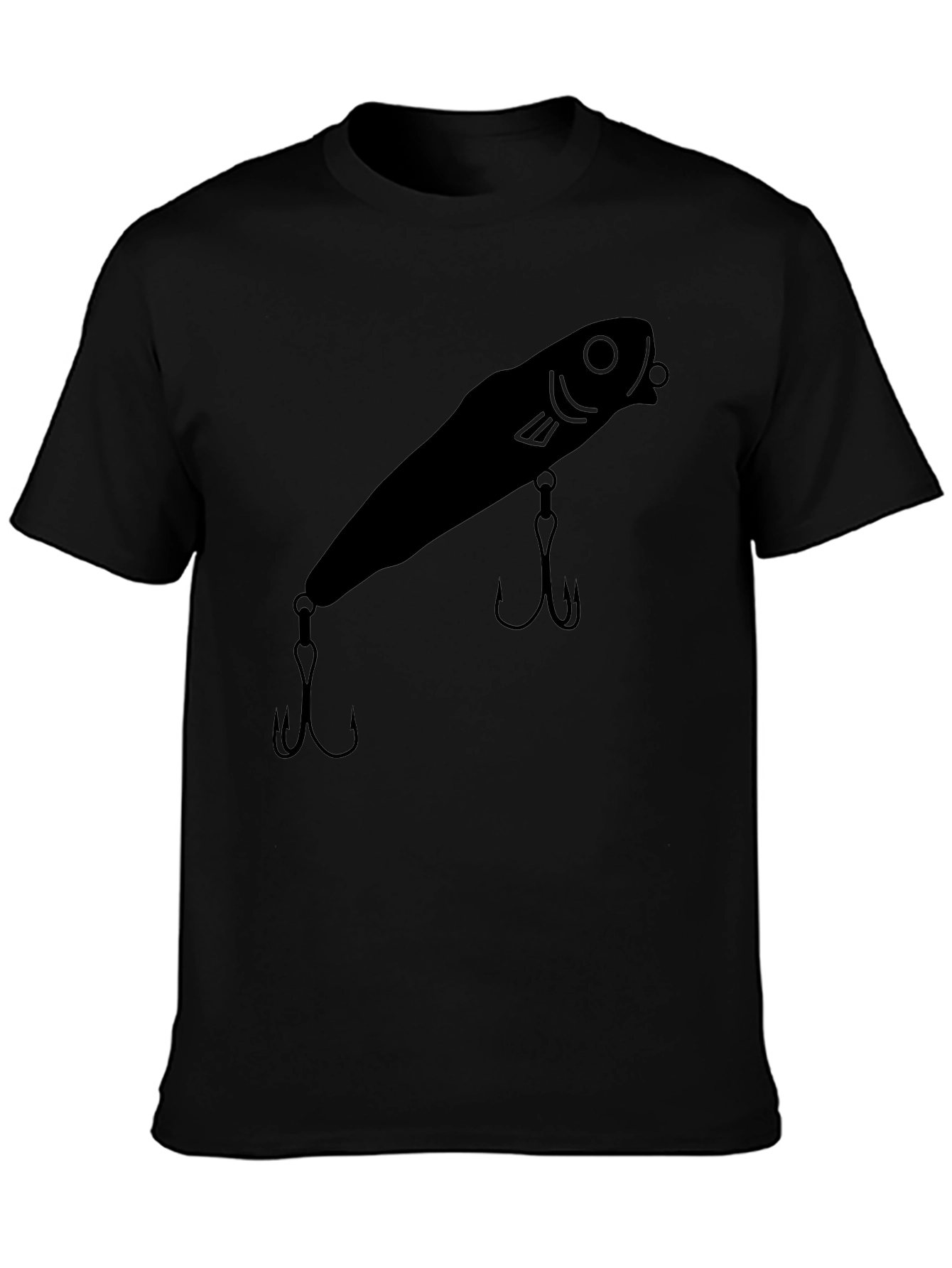 Fishing Lure Graphic Tee - Black