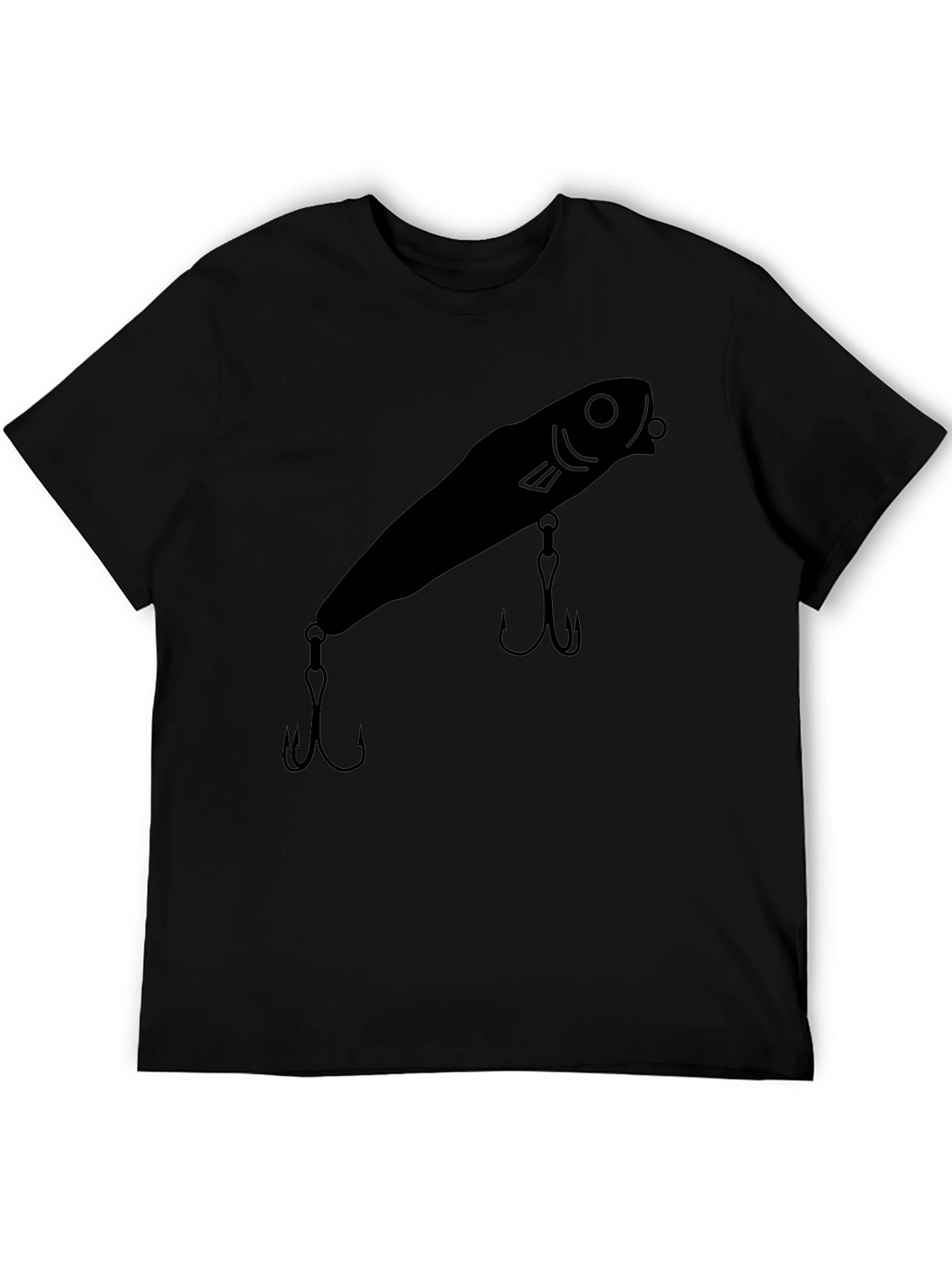Fishing Lure Graphic Tee - Black