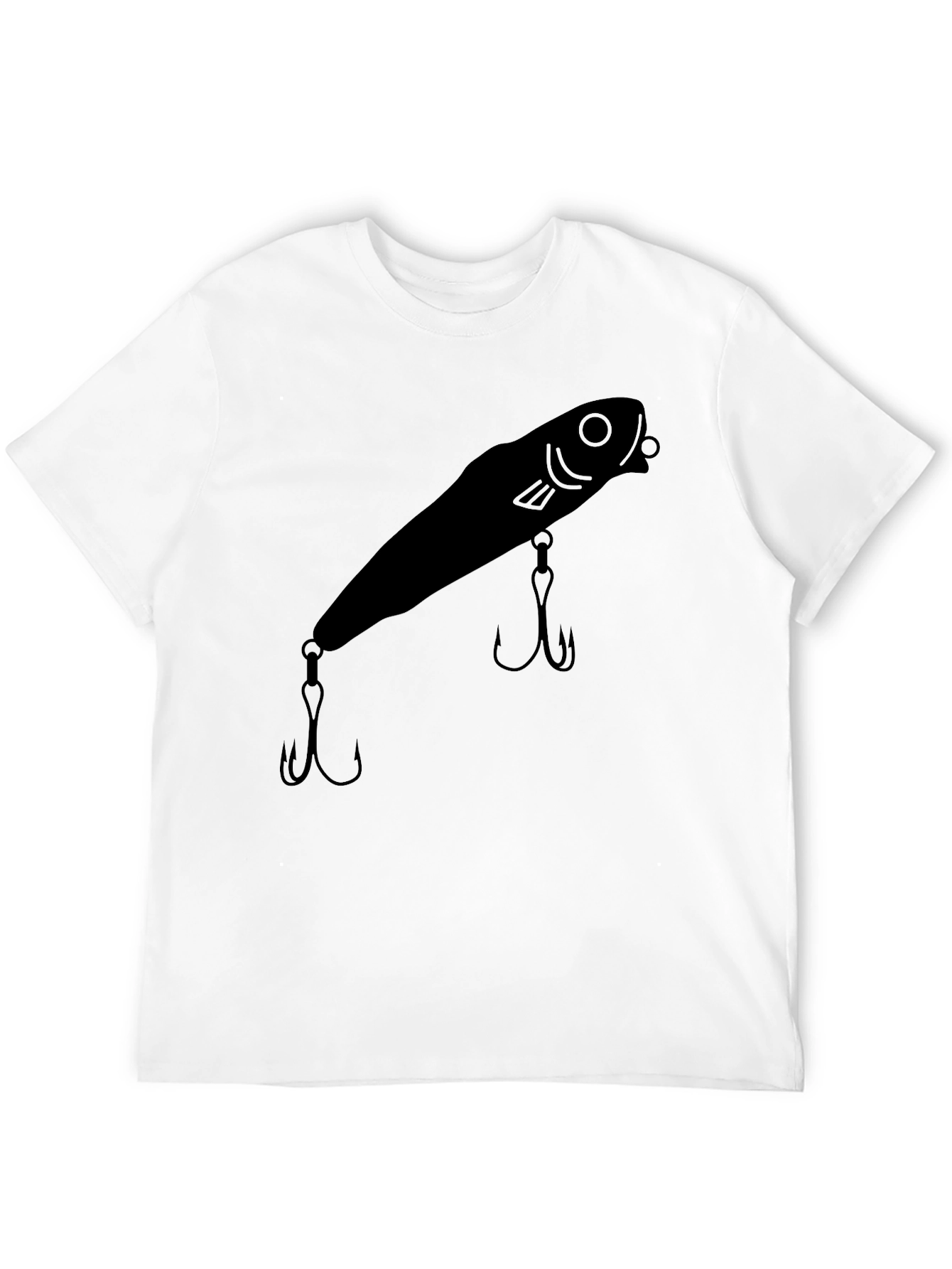 Fishing Lure Graphic Tee - Black