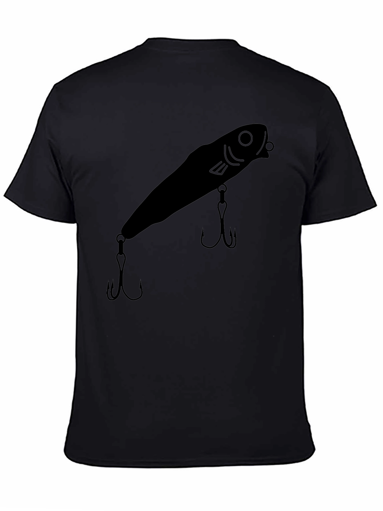 Fishing Lure Graphic Tee - Black