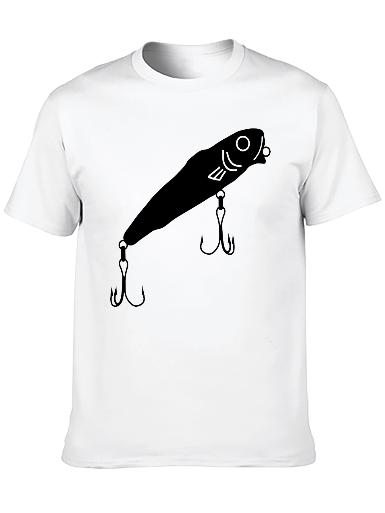 Fishing Lure Graphic Tee - Black