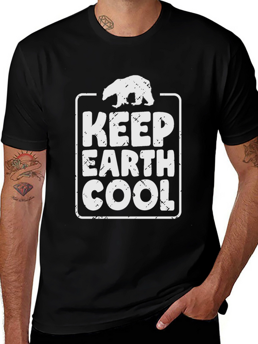 Keep Earth Cool Graphic Tee - Environmental T-Shirt