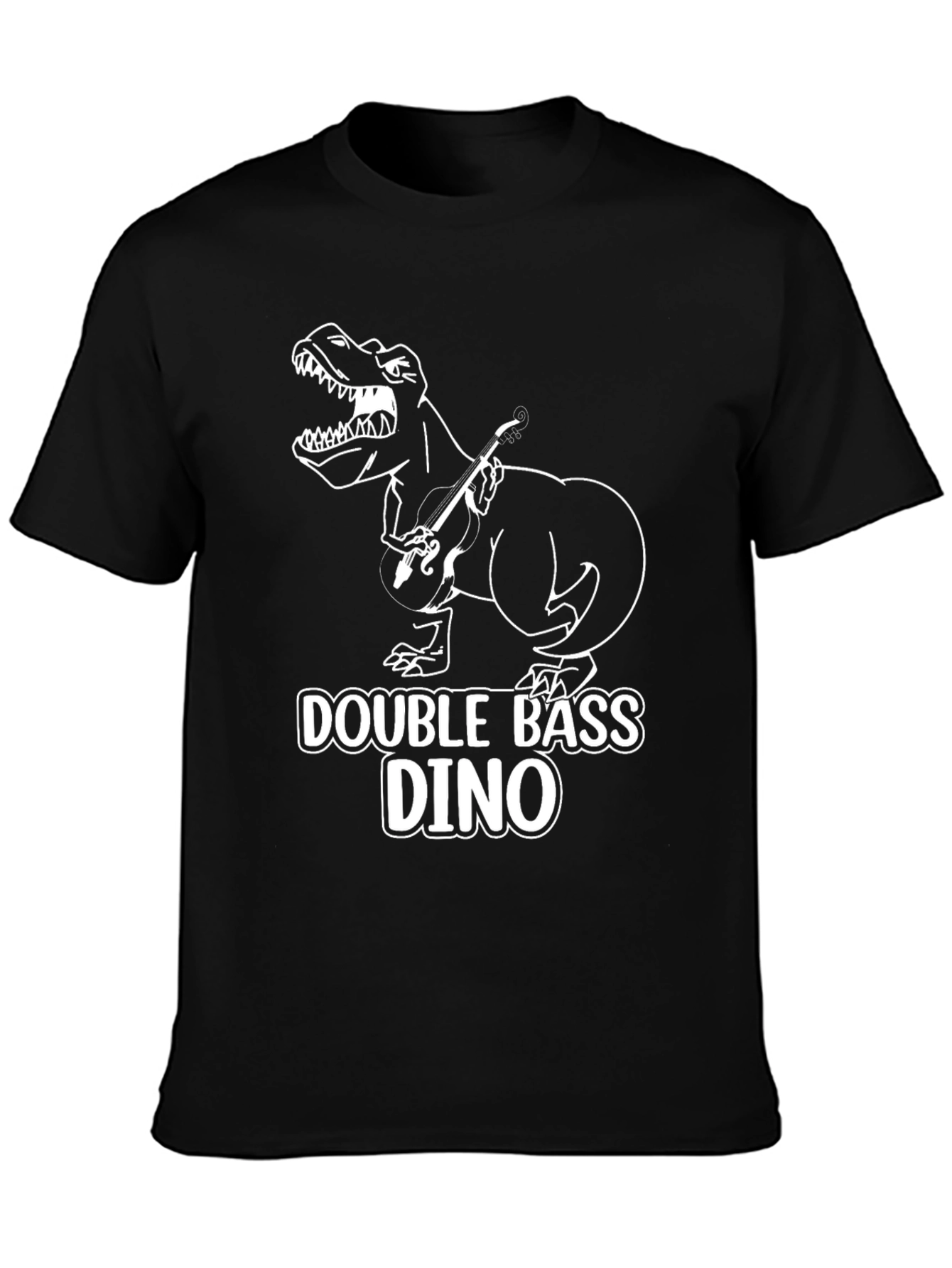 Double Bass Dino T-Shirt - Black