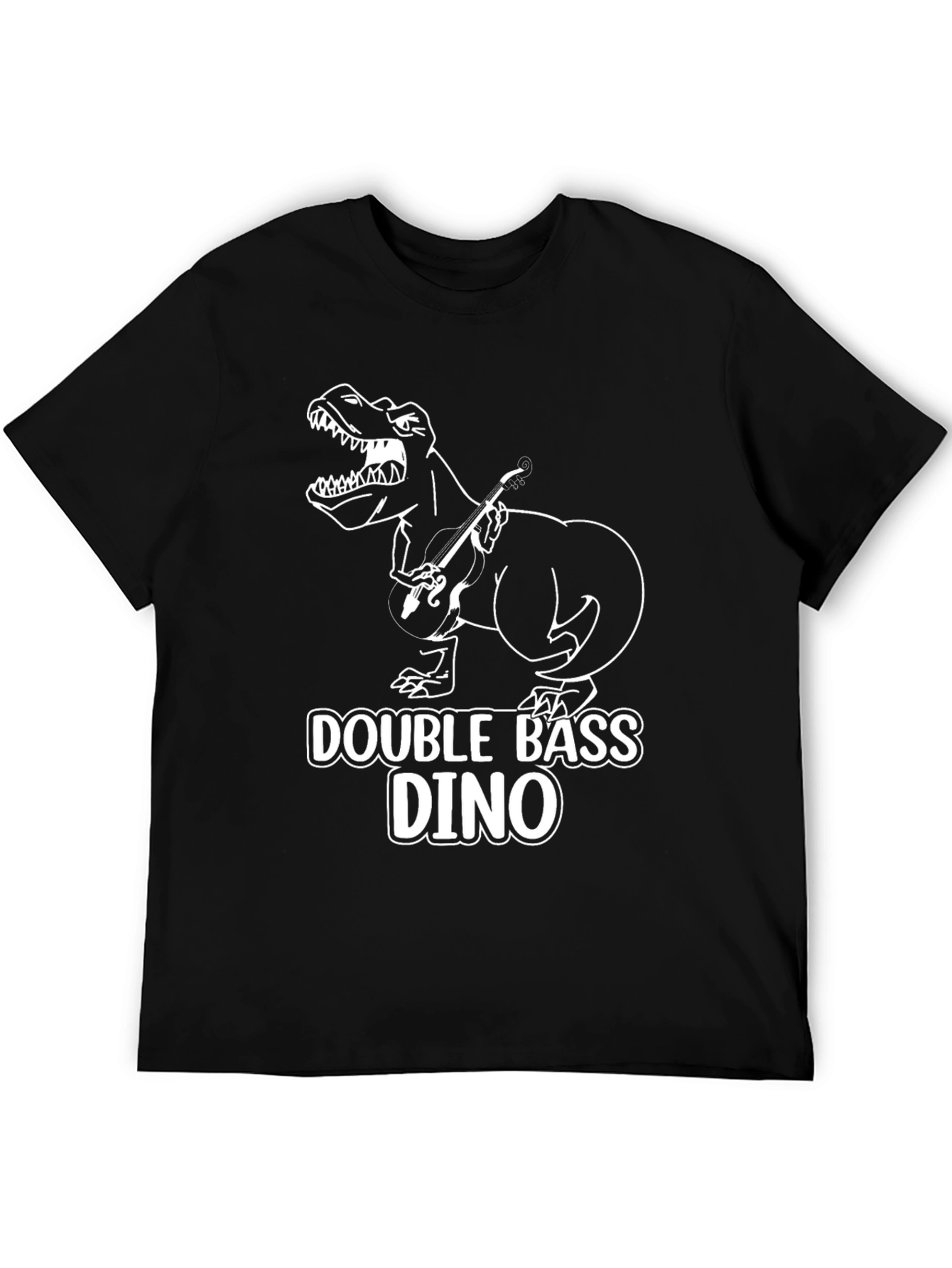 Double Bass Dino T-Shirt - Black