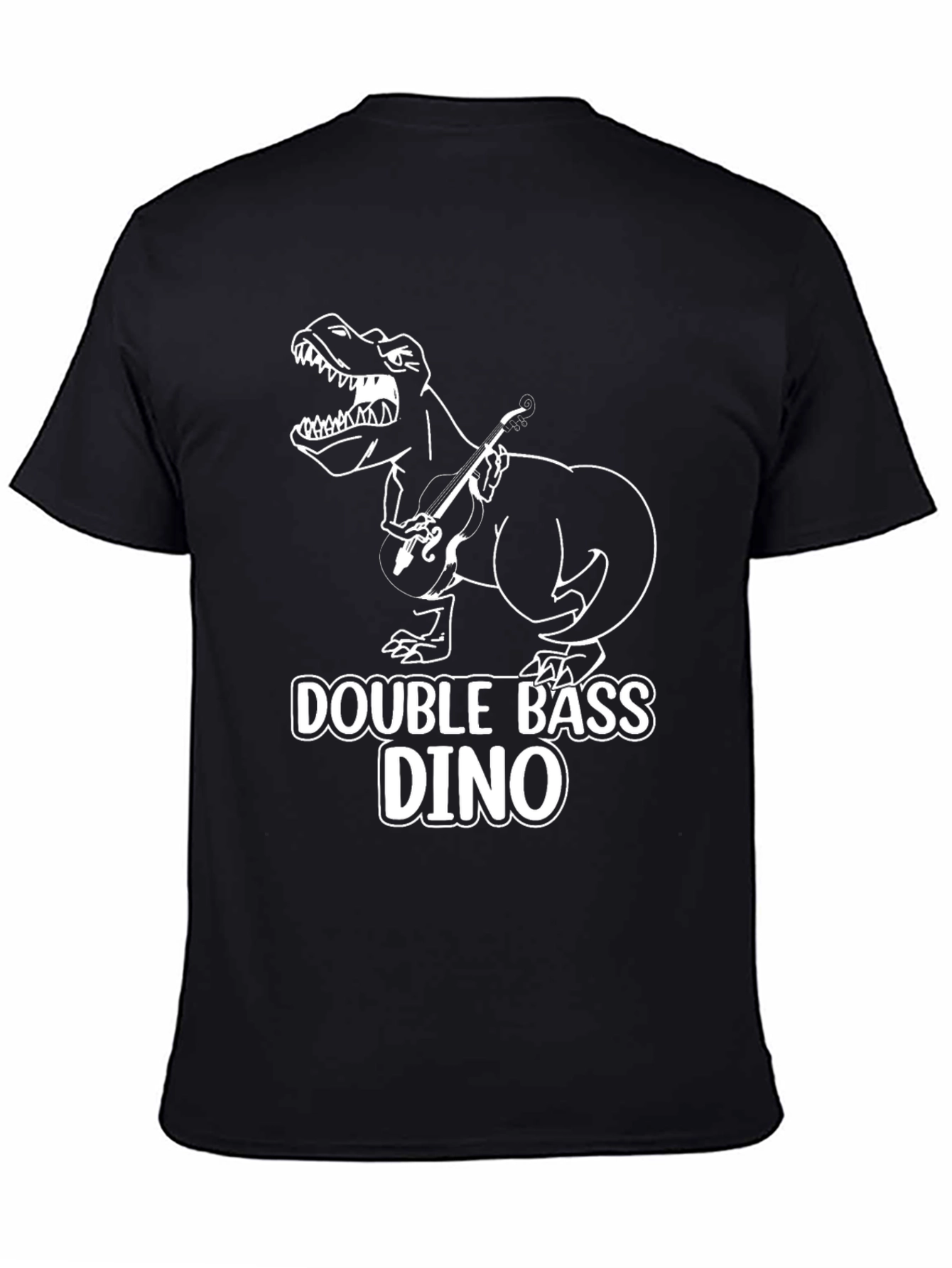 Double Bass Dino T-Shirt - Black
