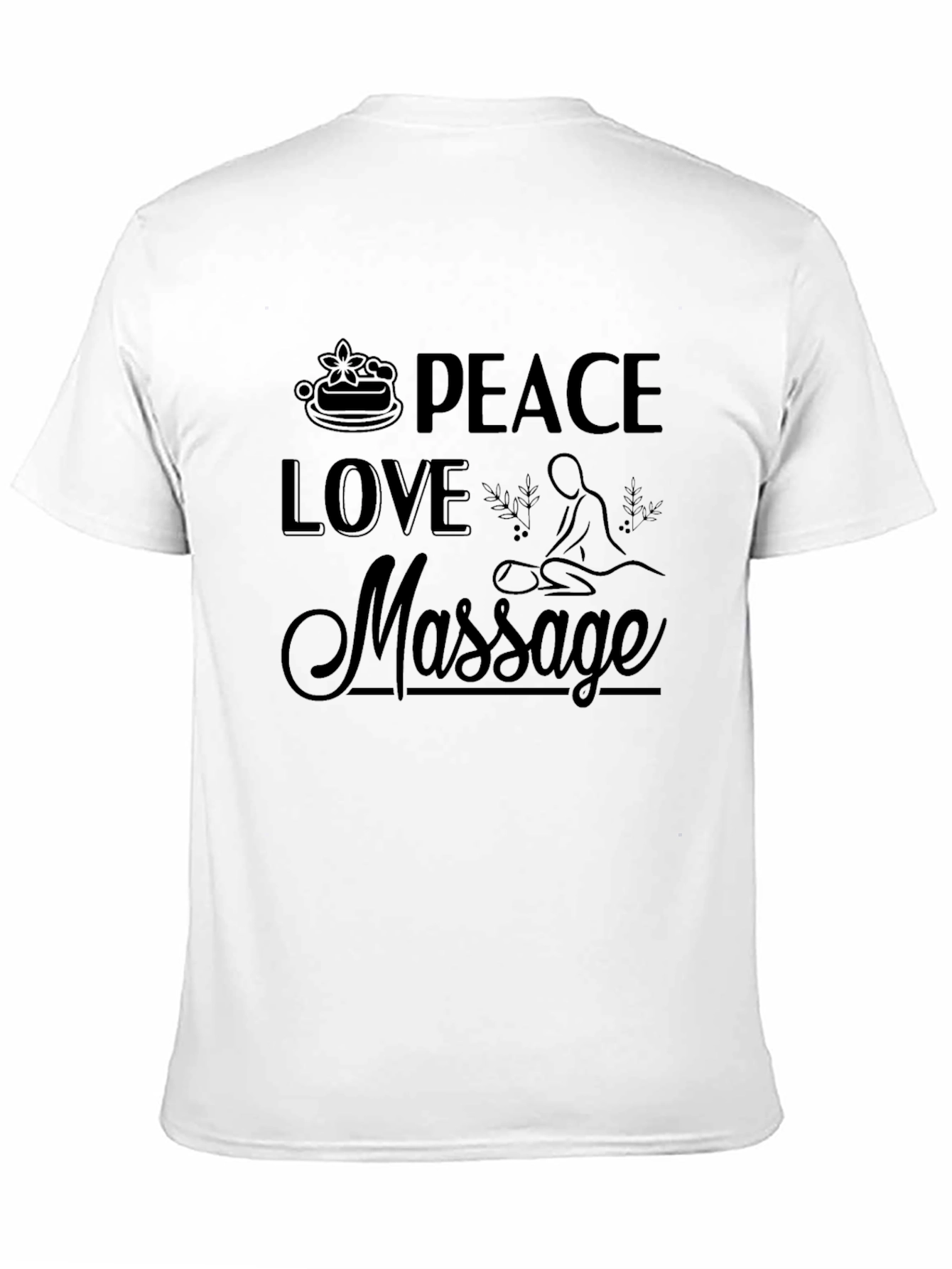Peace Love Massage Graphic T-Shirt