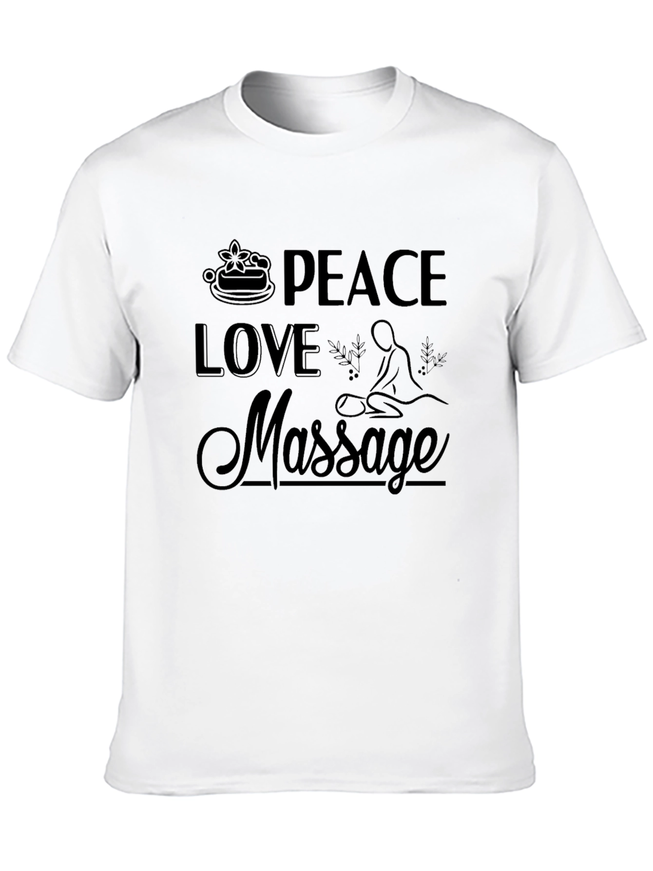 Peace Love Massage Graphic T-Shirt
