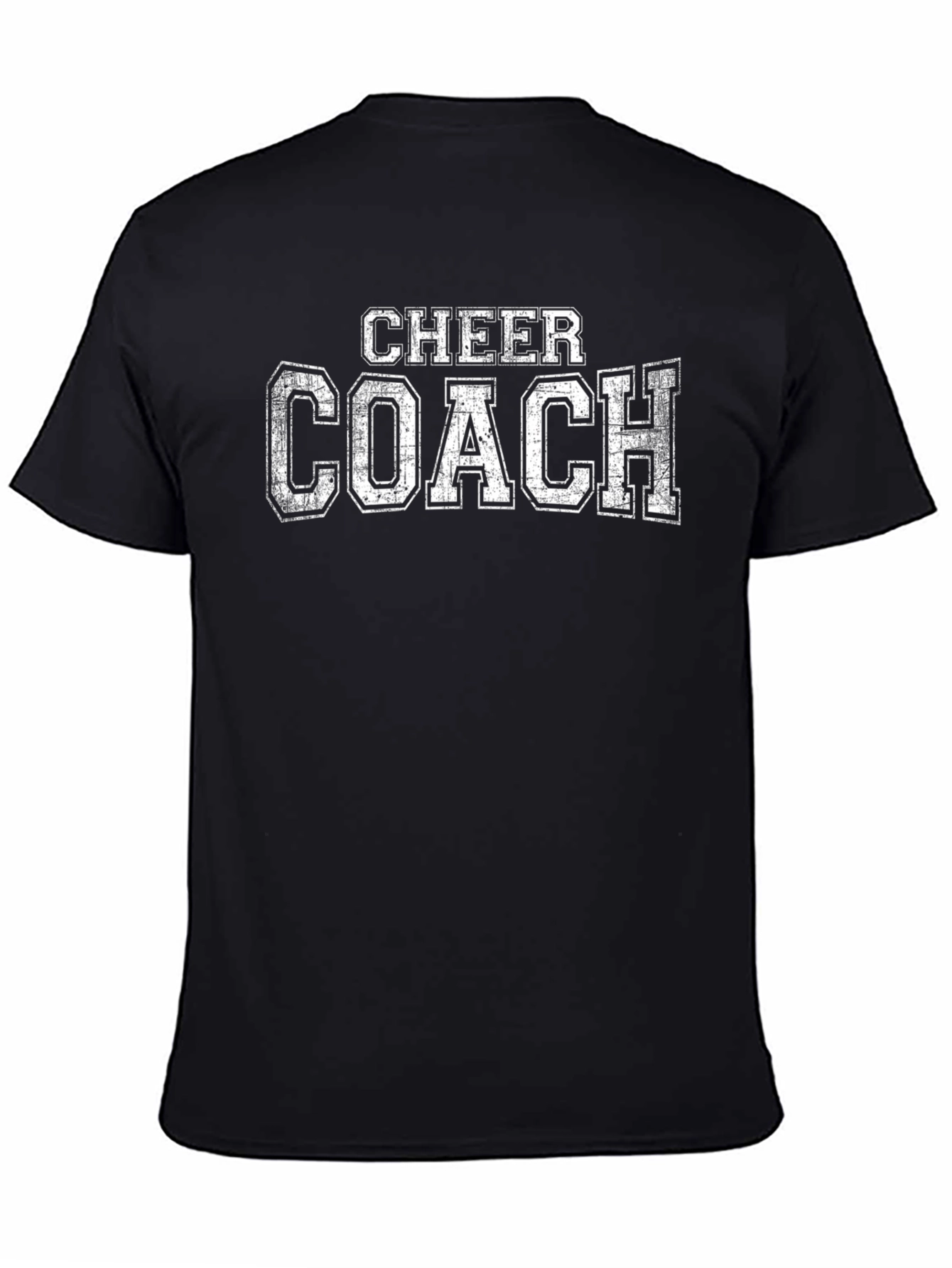 Cheer Coach T-Shirt - Black Cotton Blend