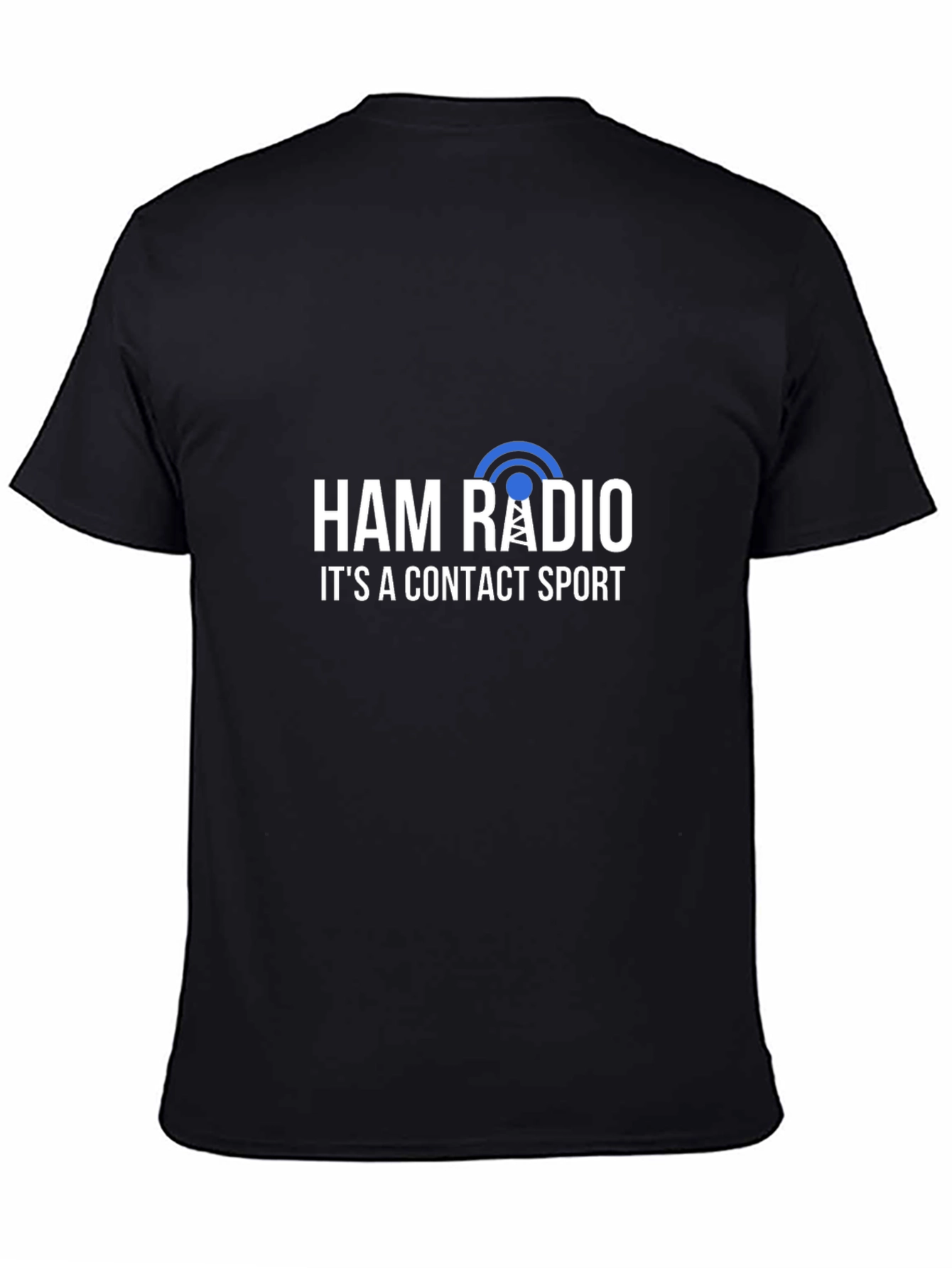 Ham Radio Contact Sport Graphic Tee - Black