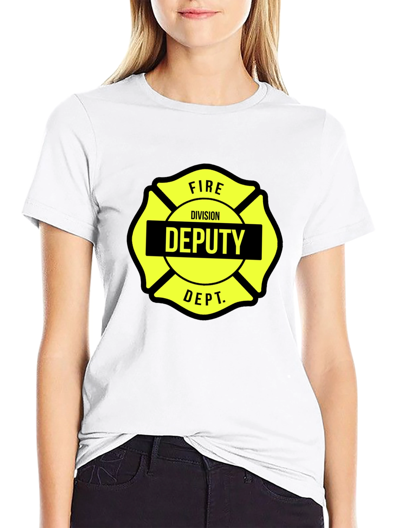 Fire Division Deputy Malt Liquor Cross T-Shirt