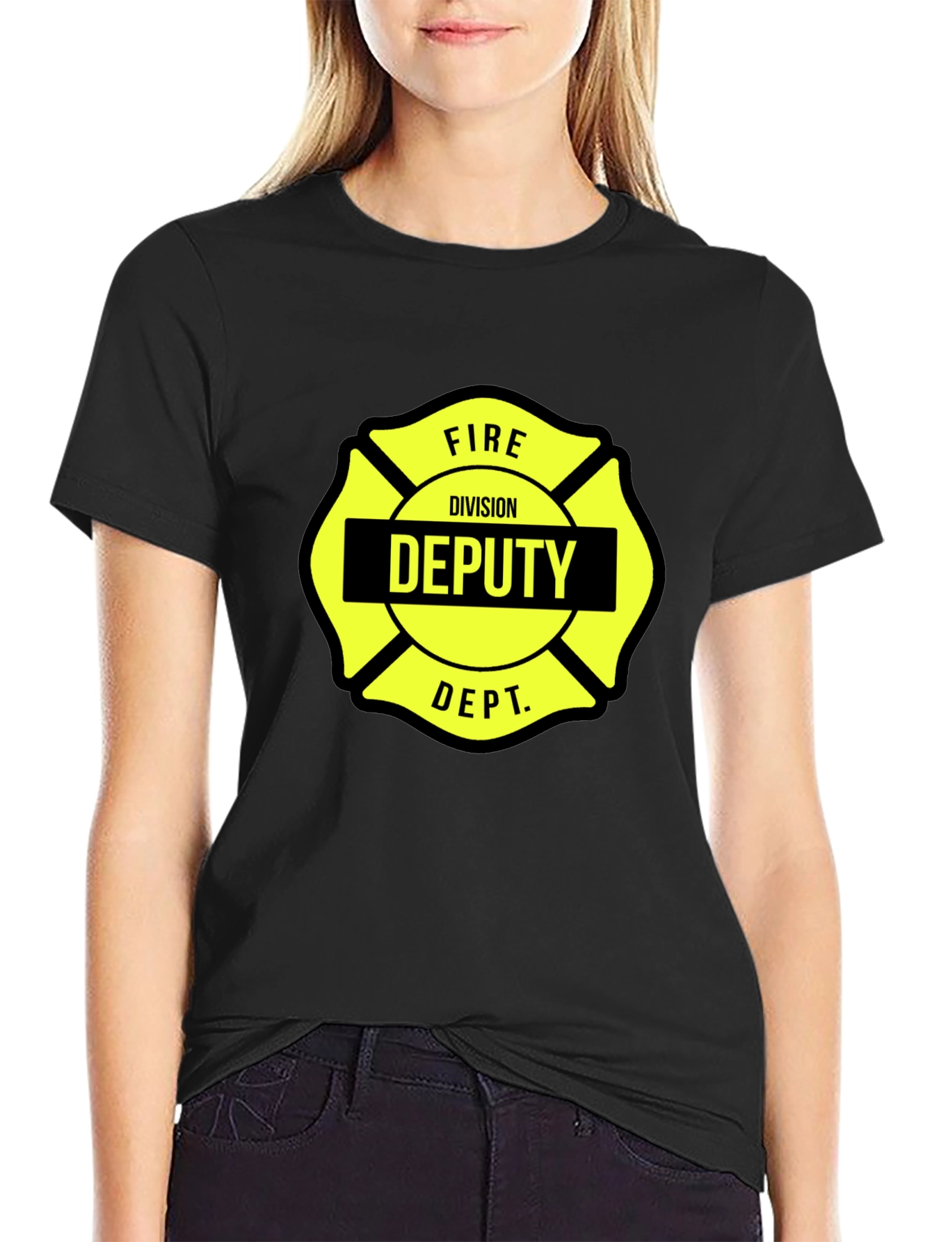 Fire Division Deputy Malt Liquor Cross T-Shirt