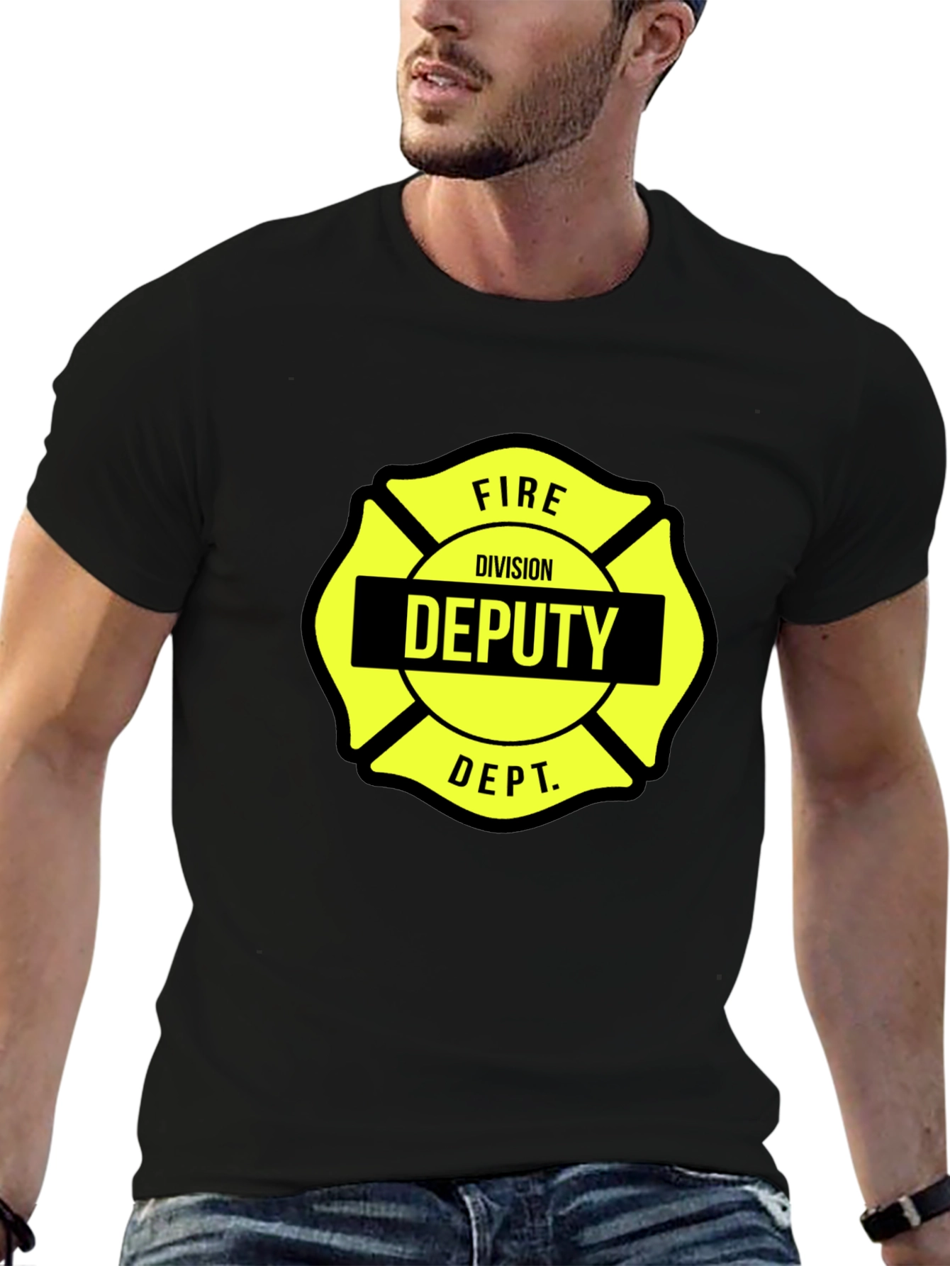 Fire Division Deputy Malt Liquor Cross T-Shirt
