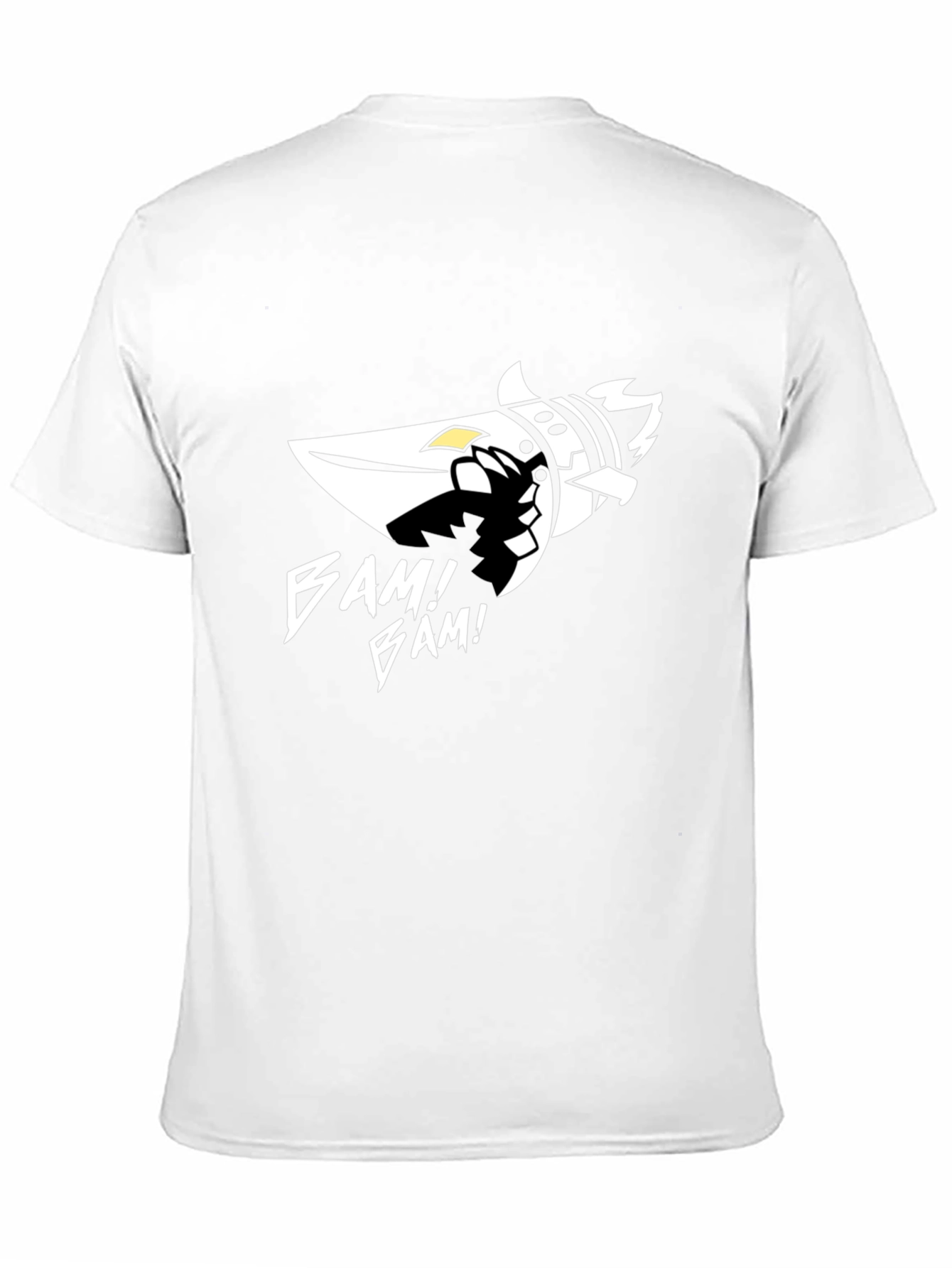 Bam! Bam! Graphic Tee - Black Cotton Blend T-Shirt