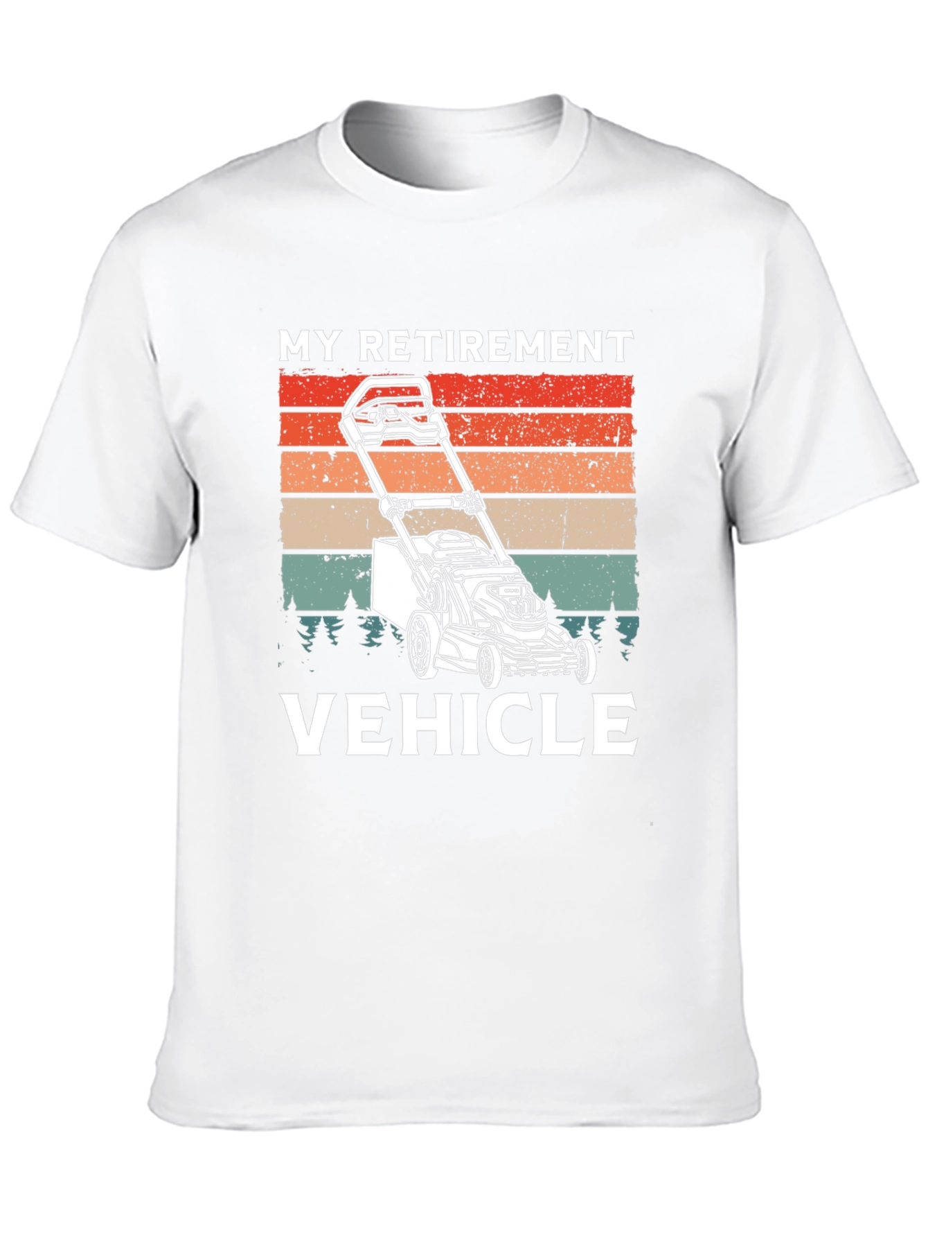 My Retirement Vehicle T-Shirt - Lawn Mower Graphic Tee