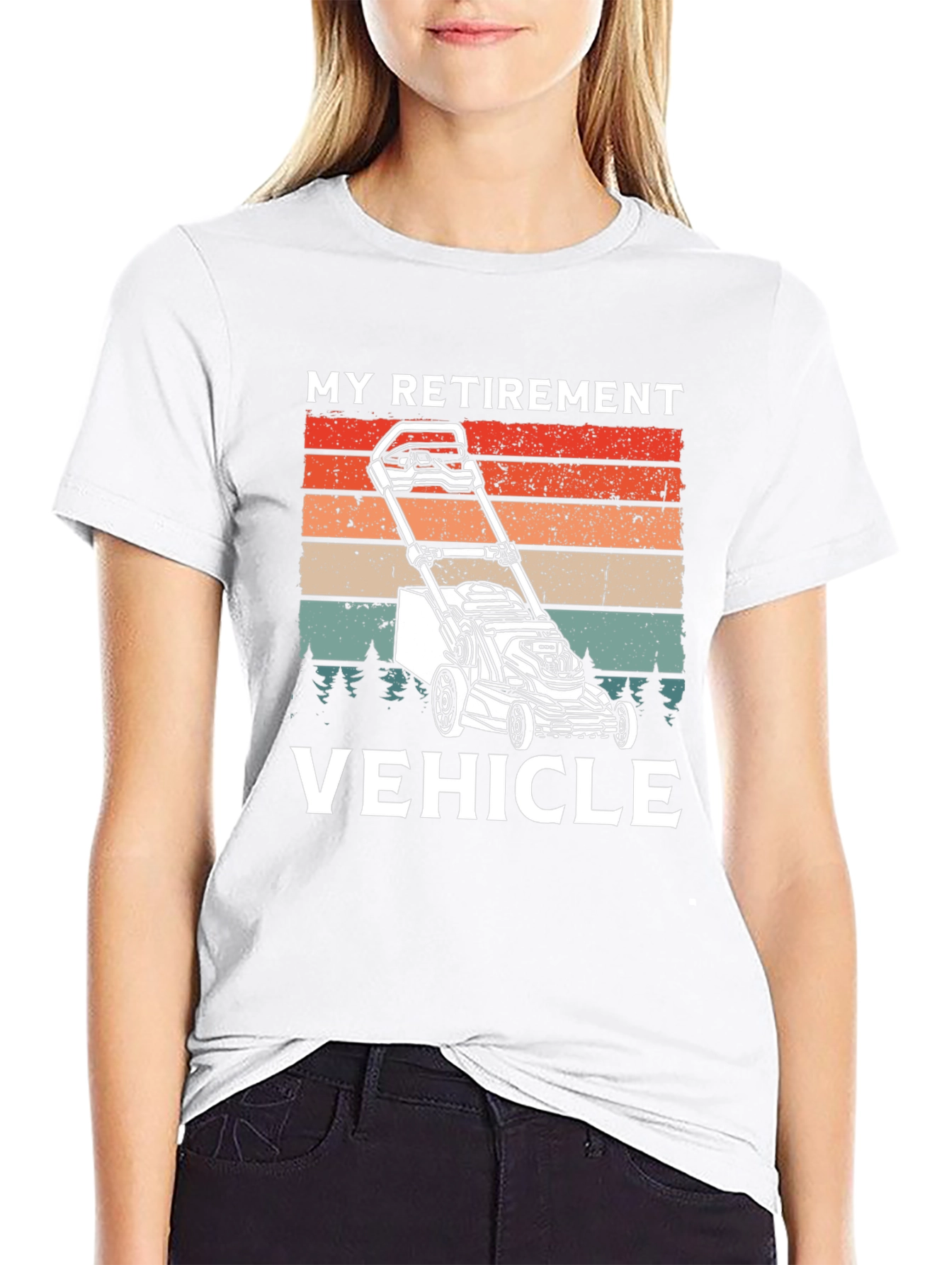 My Retirement Vehicle T-Shirt - Lawn Mower Graphic Tee