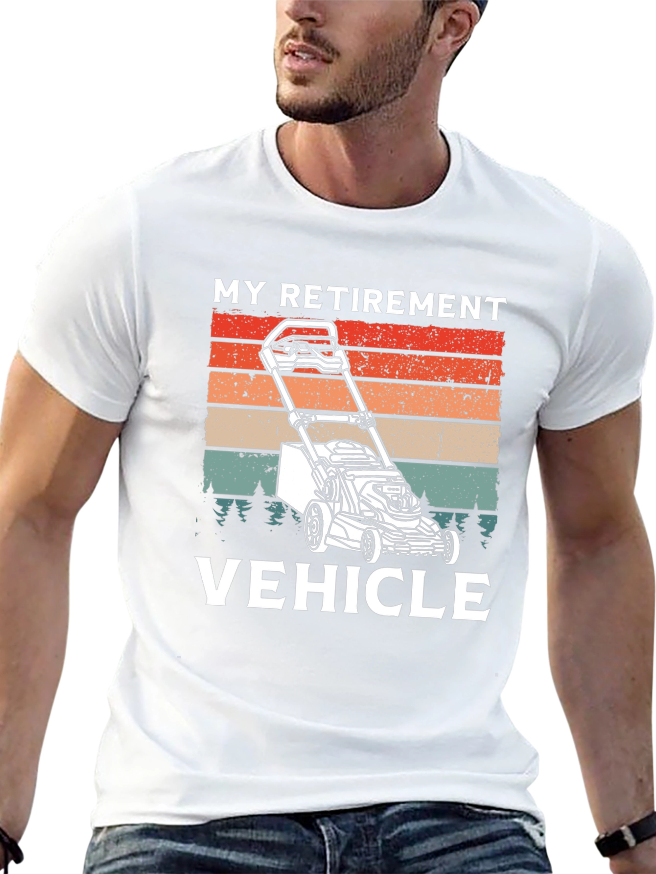 My Retirement Vehicle T-Shirt - Lawn Mower Graphic Tee