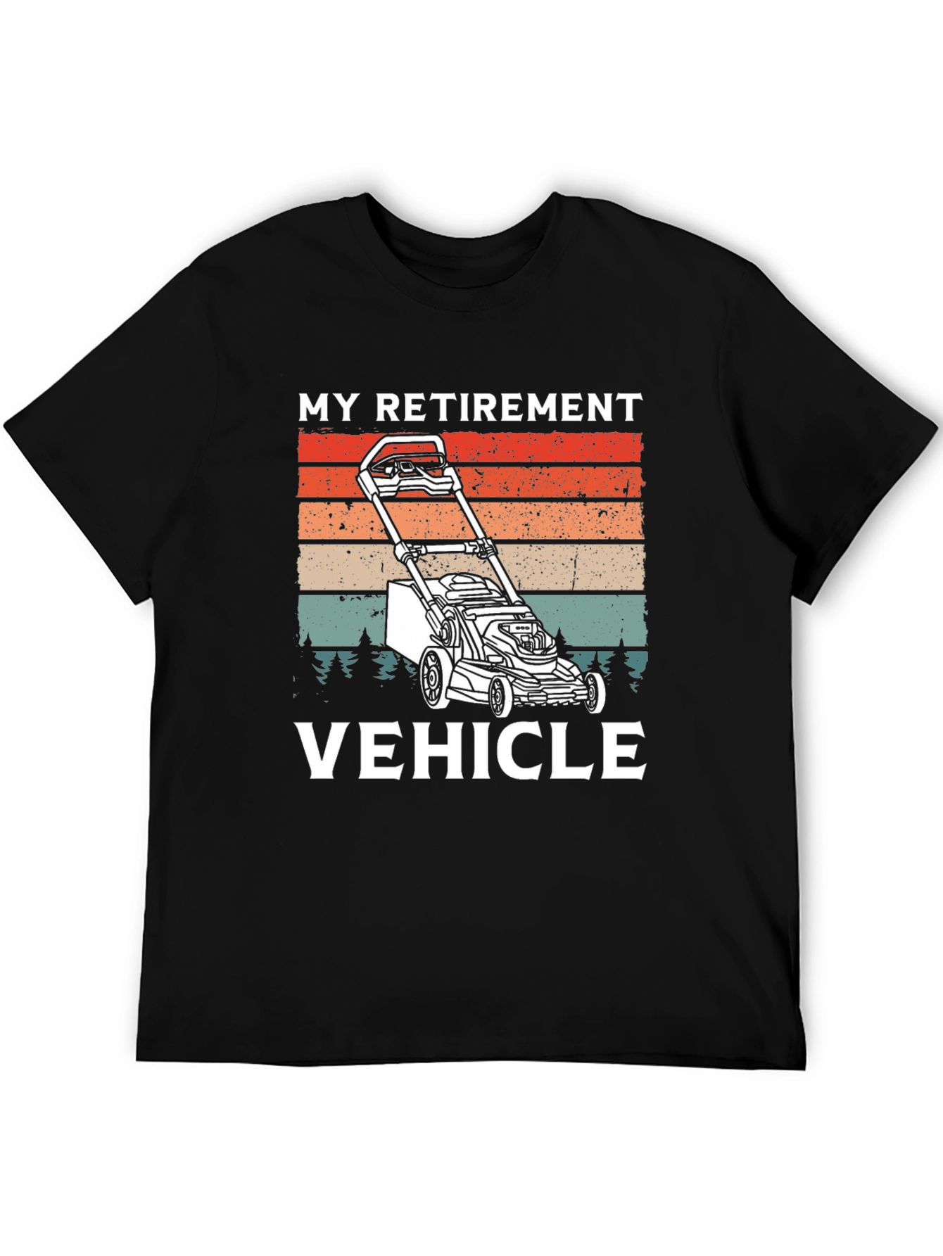 My Retirement Vehicle T-Shirt - Lawn Mower Graphic Tee