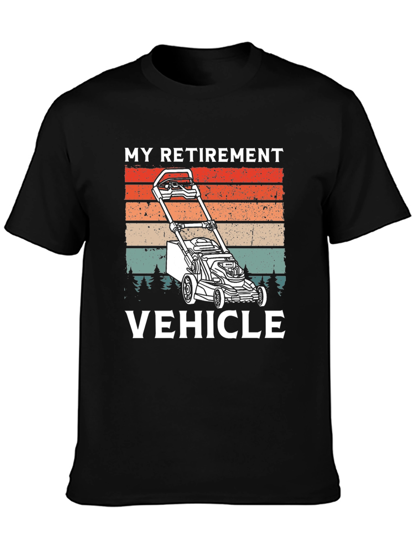My Retirement Vehicle T-Shirt - Lawn Mower Graphic Tee
