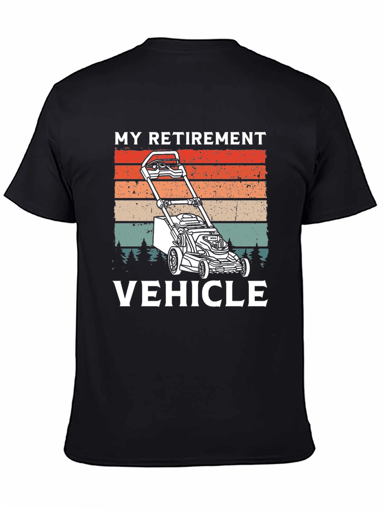 My Retirement Vehicle T-Shirt - Lawn Mower Graphic Tee
