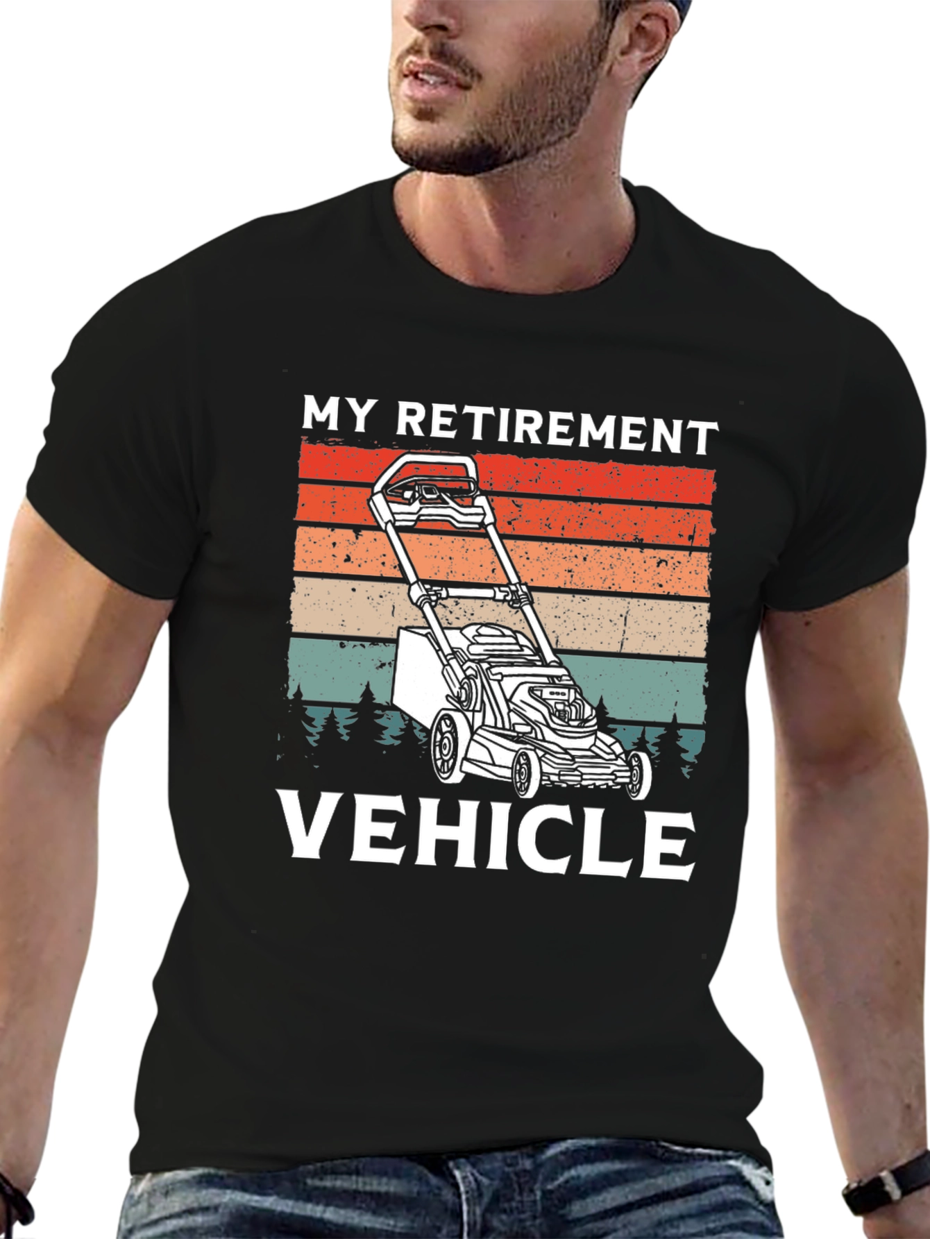 My Retirement Vehicle T-Shirt - Lawn Mower Graphic Tee
