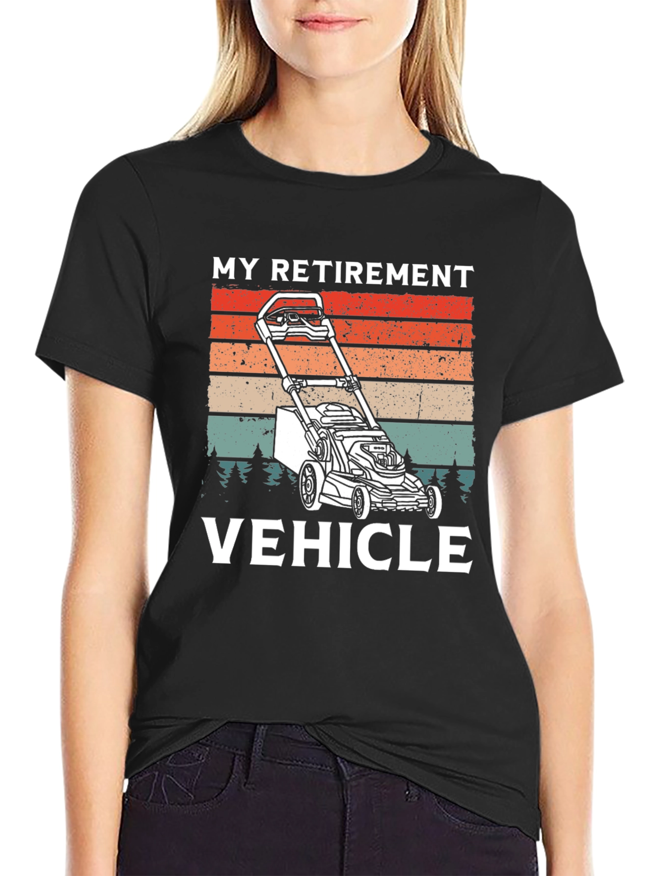 My Retirement Vehicle T-Shirt - Lawn Mower Graphic Tee
