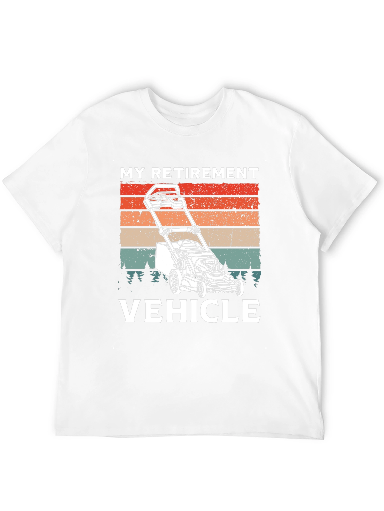 My Retirement Vehicle T-Shirt - Lawn Mower Graphic Tee