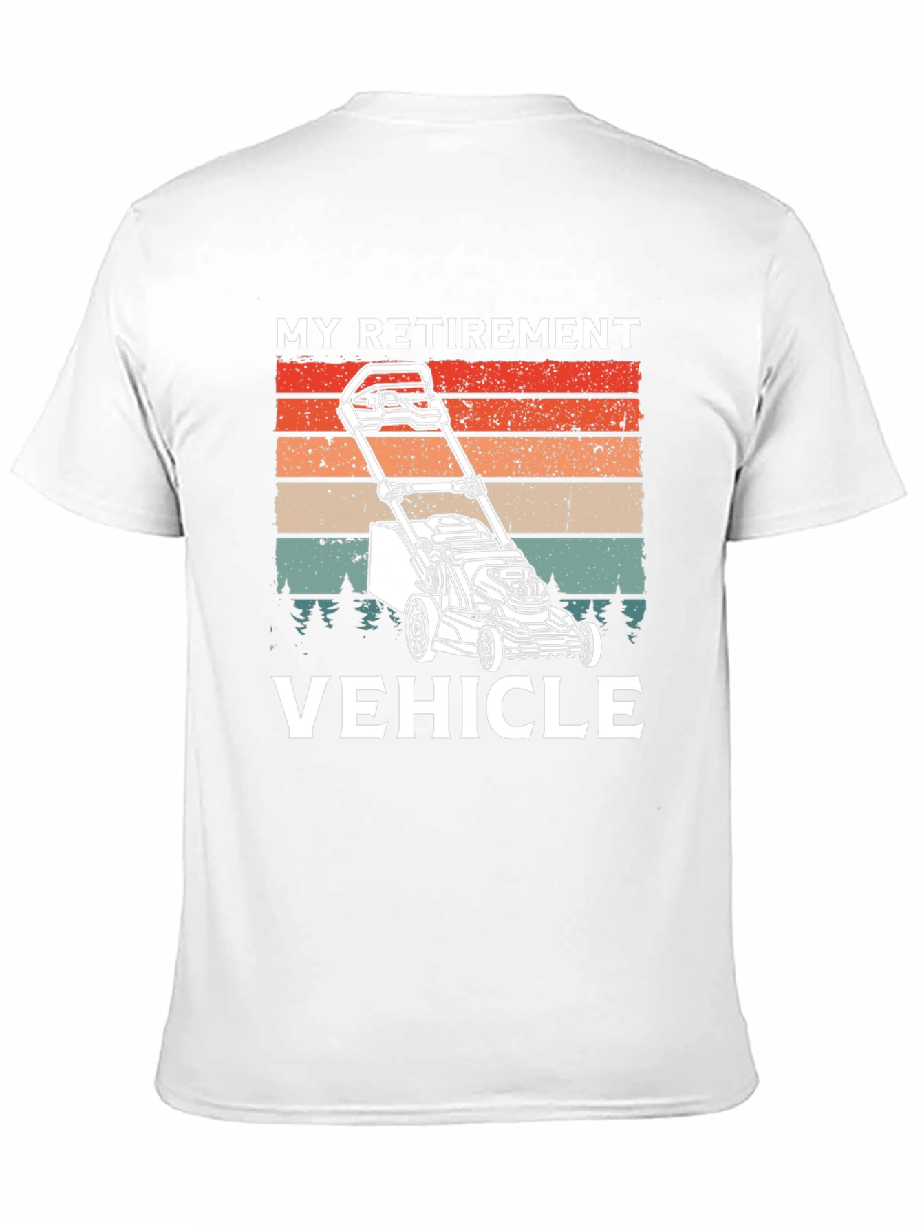 My Retirement Vehicle T-Shirt - Lawn Mower Graphic Tee