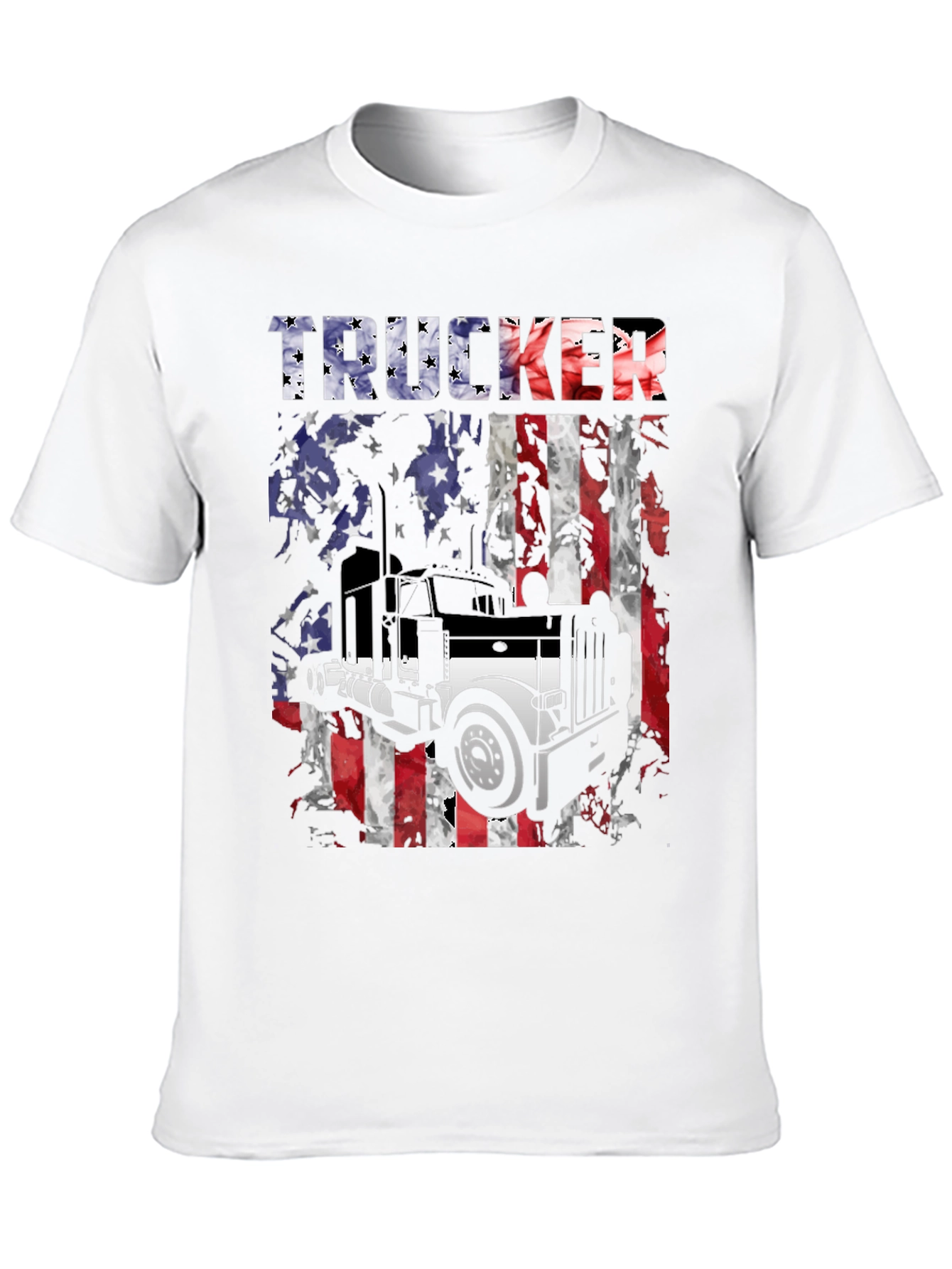 Trucker American Flag T-Shirt