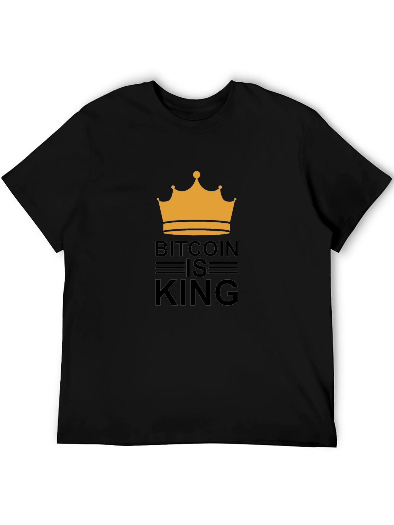 Bitcoin is King T-Shirt - Crypto Crown Design
