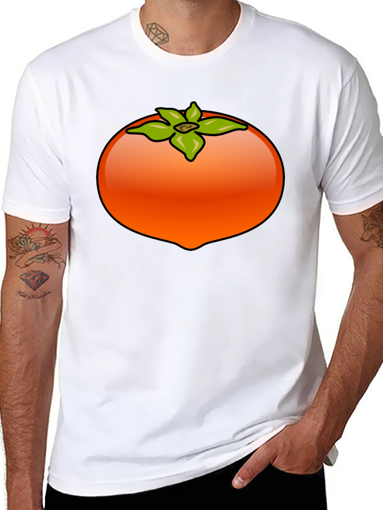 Persimmon Graphic Tee - Fruity Fun!