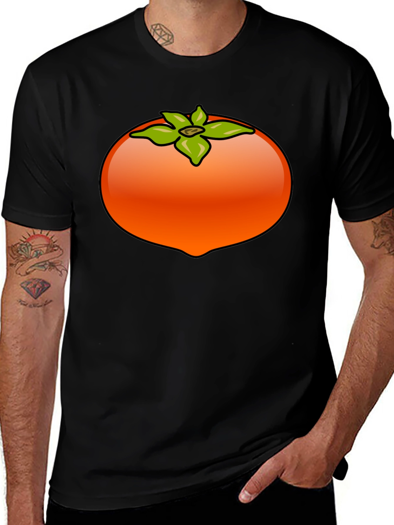 Persimmon Graphic Tee - Fruity Fun!