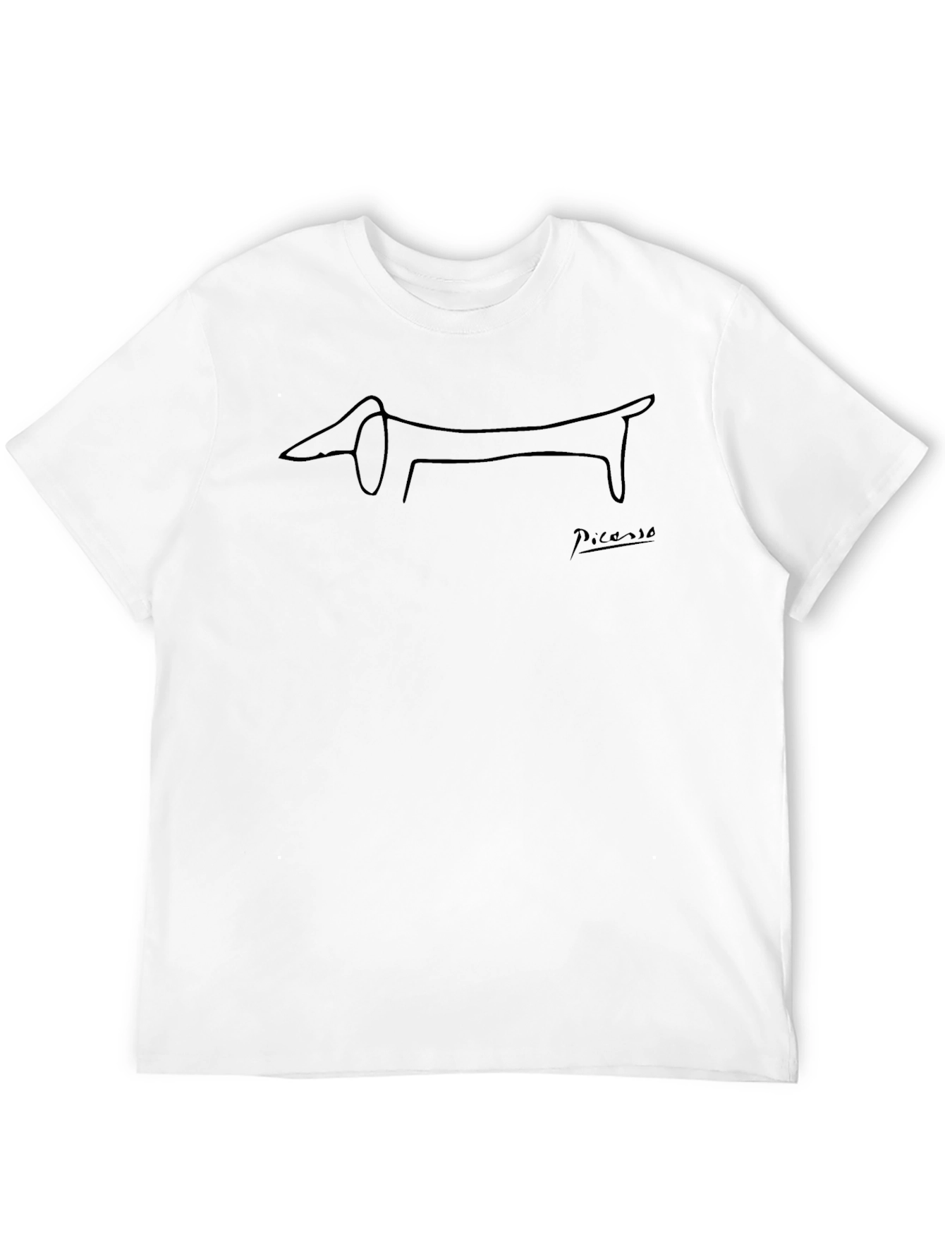 Dachshund Picasso Style T-Shirt - Artistic Dog Lover Tee