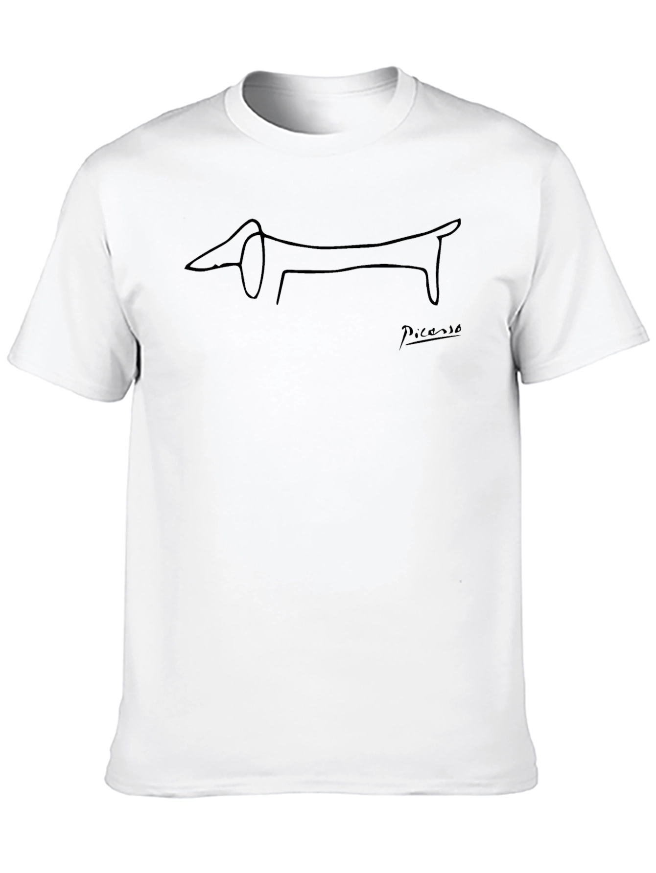 Dachshund Picasso Style T-Shirt - Artistic Dog Lover Tee