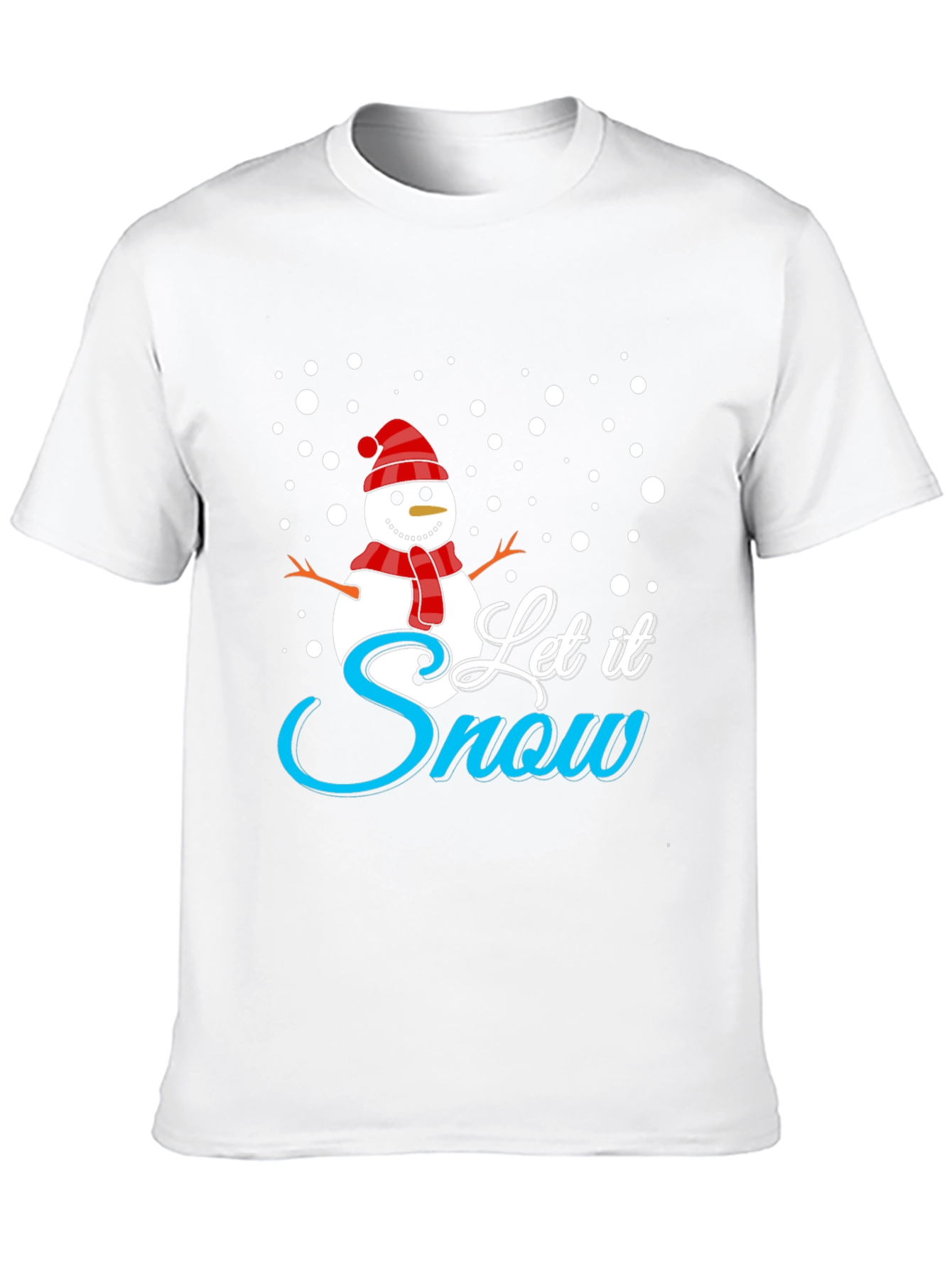Let It Snow Black Holiday T-Shirt