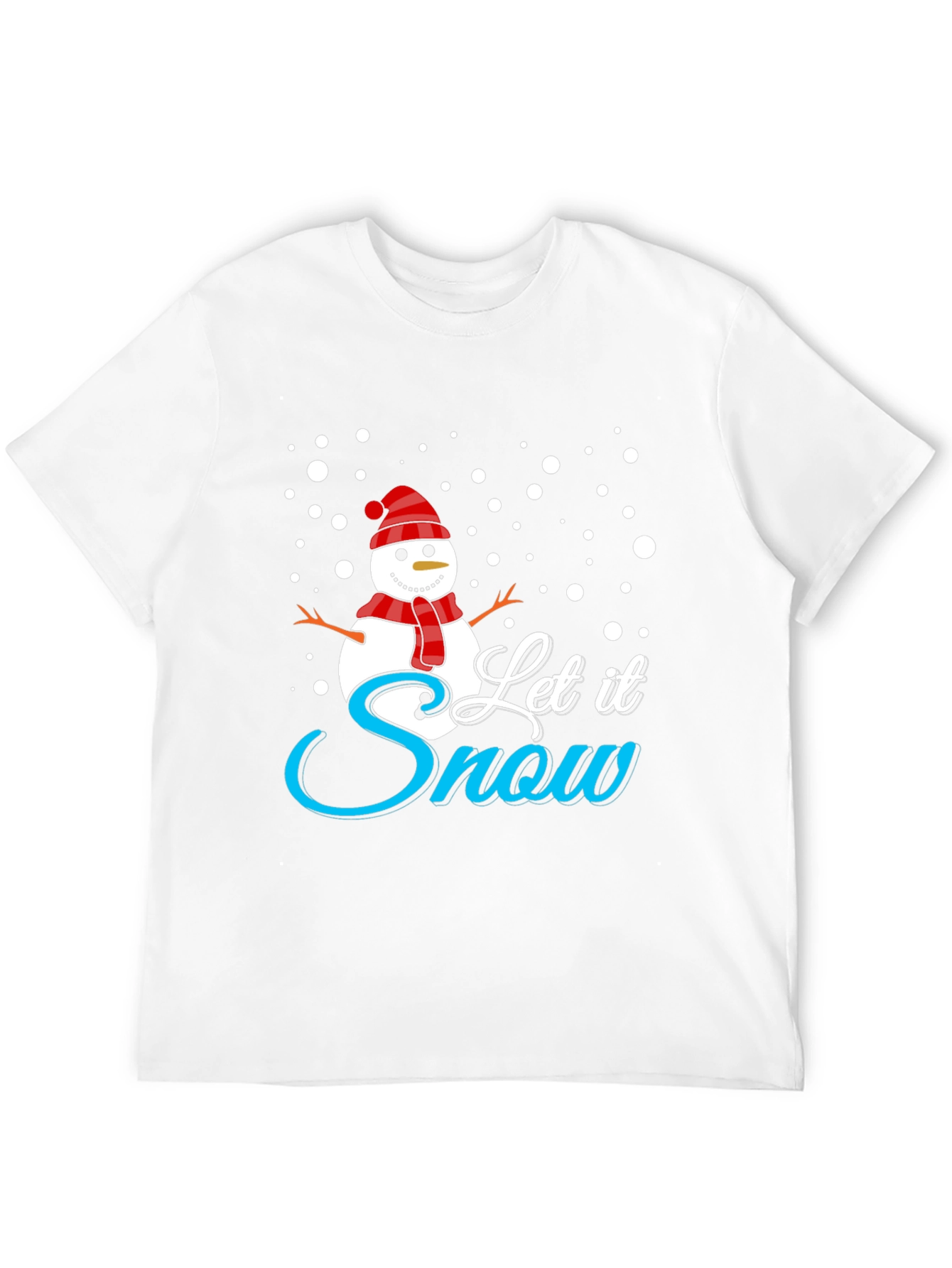 Let It Snow Black Holiday T-Shirt