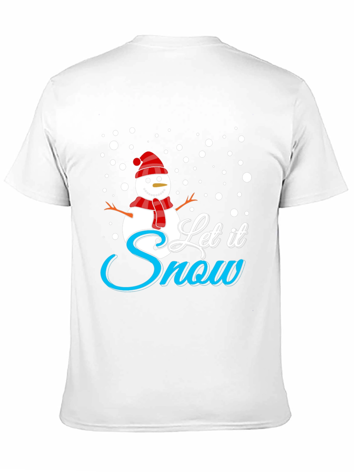 Let It Snow Black Holiday T-Shirt