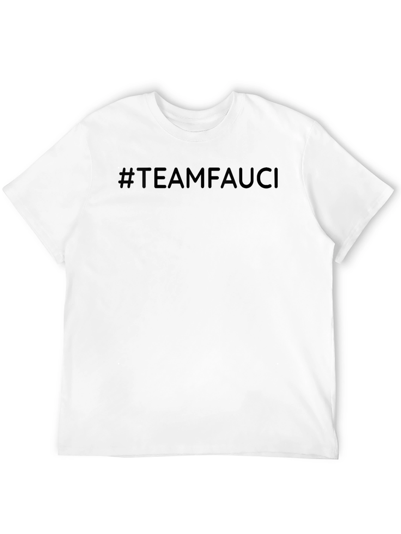 Team Fauci Black Crew Neck Tee