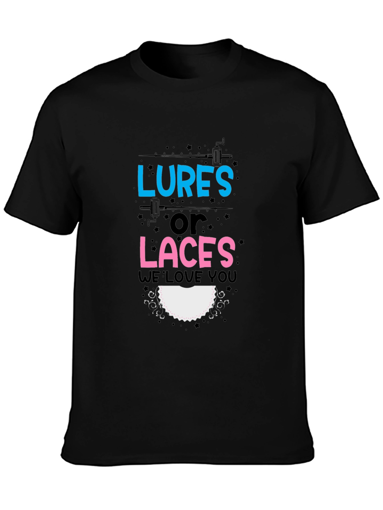 Lures or Laces Gender Reveal T-Shirt