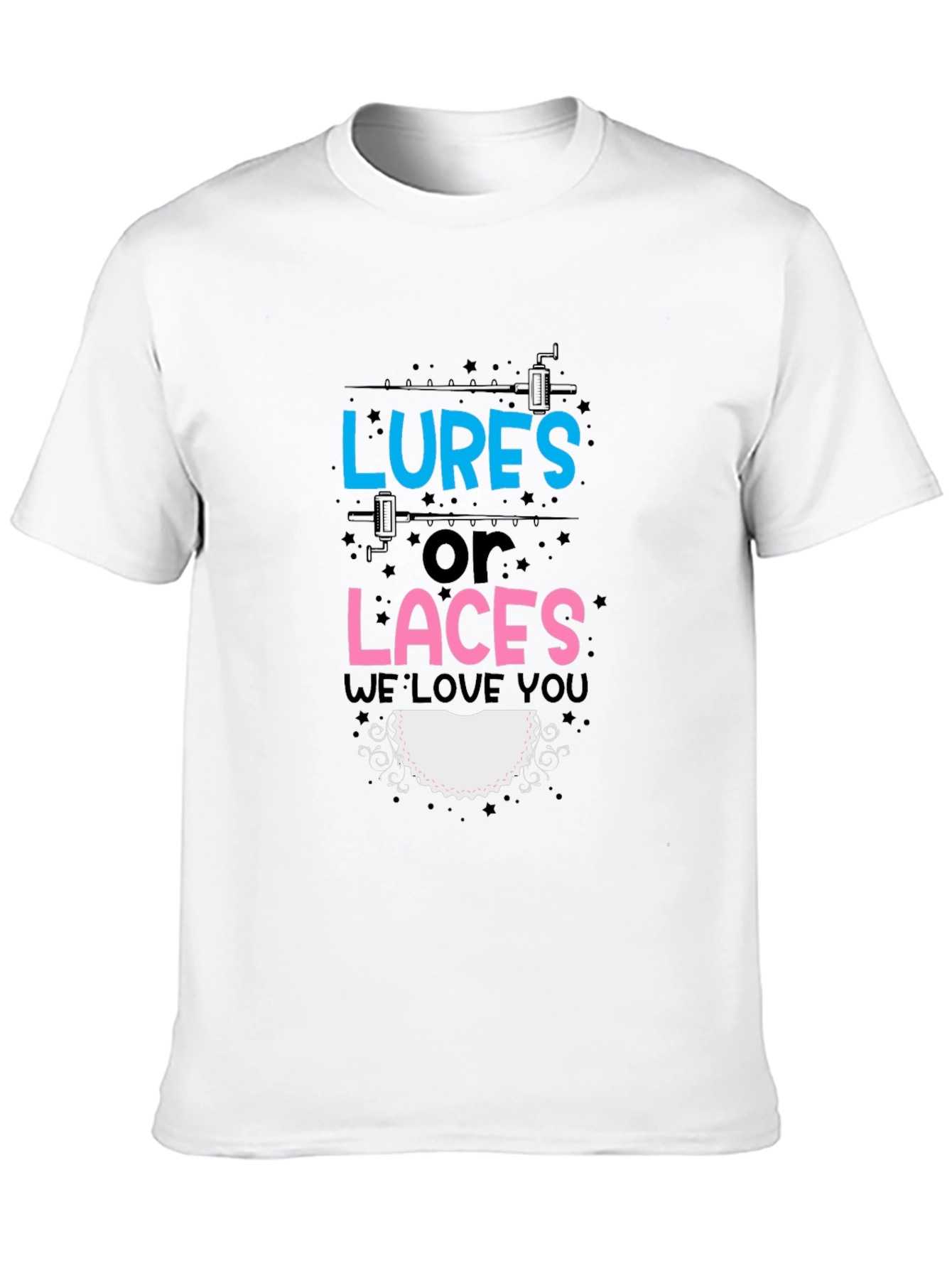 Lures or Laces Gender Reveal T-Shirt