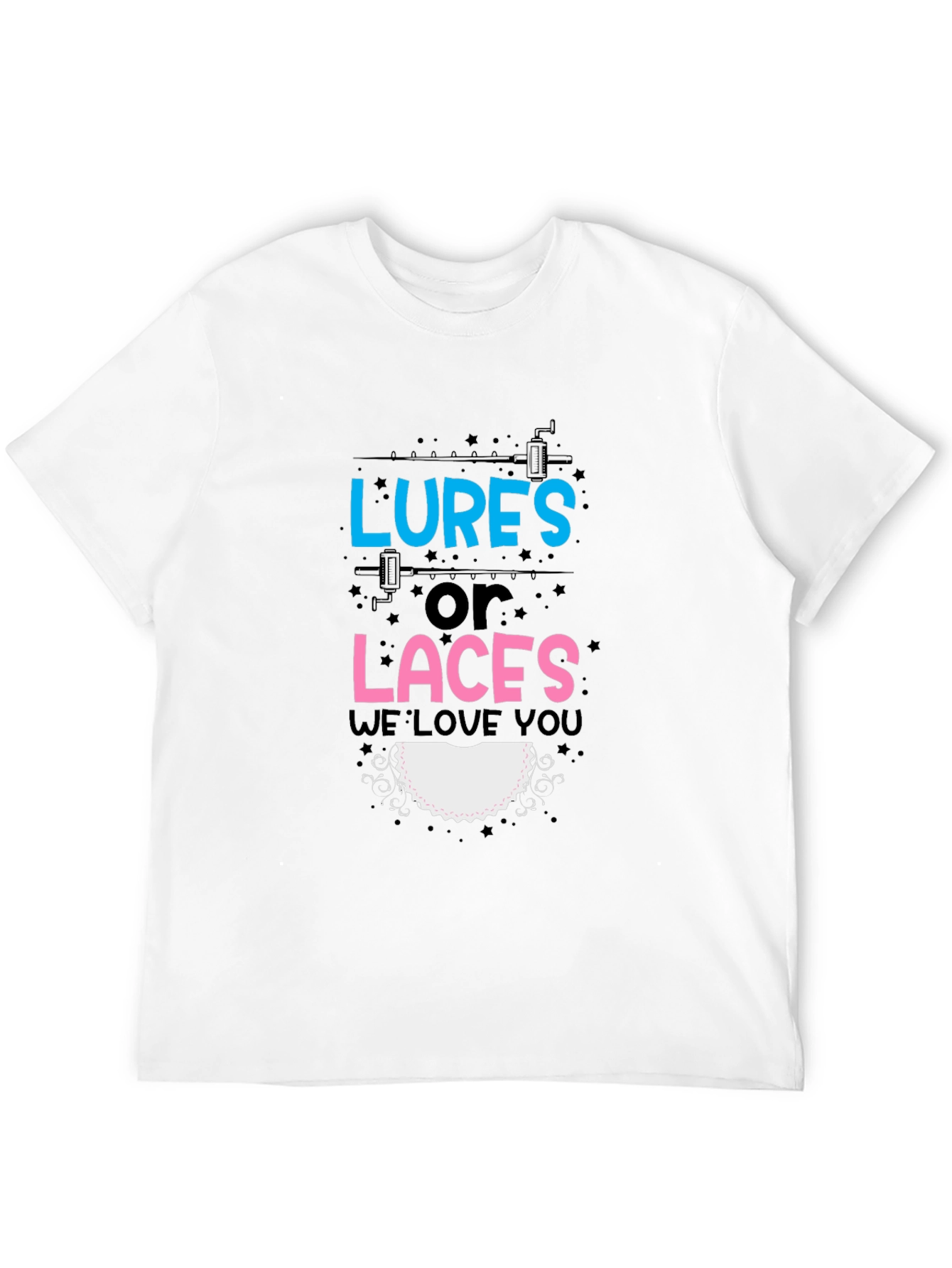 Lures or Laces Gender Reveal T-Shirt