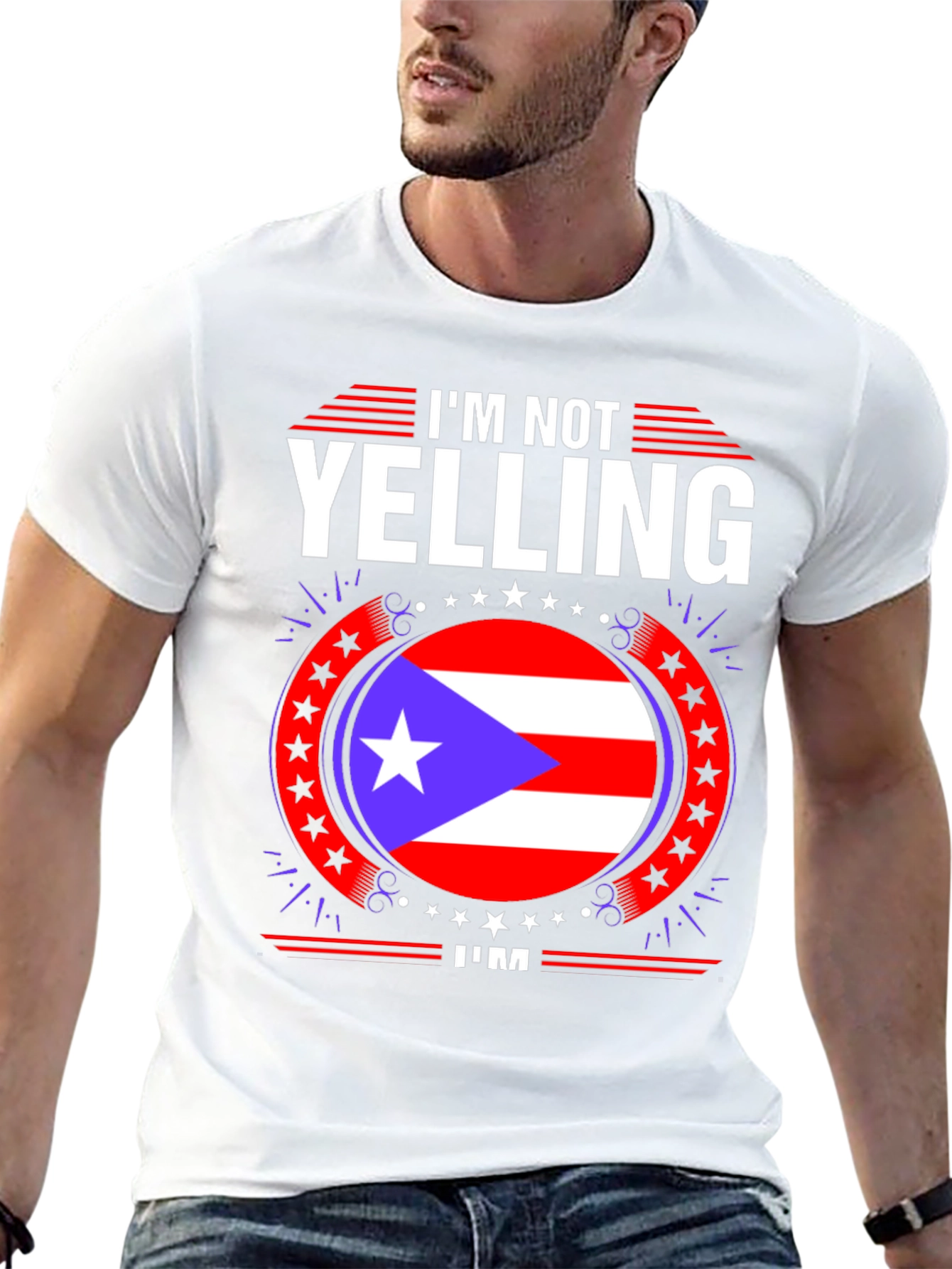 Puerto Rico Pride T-Shirt - Im Not Yelling!