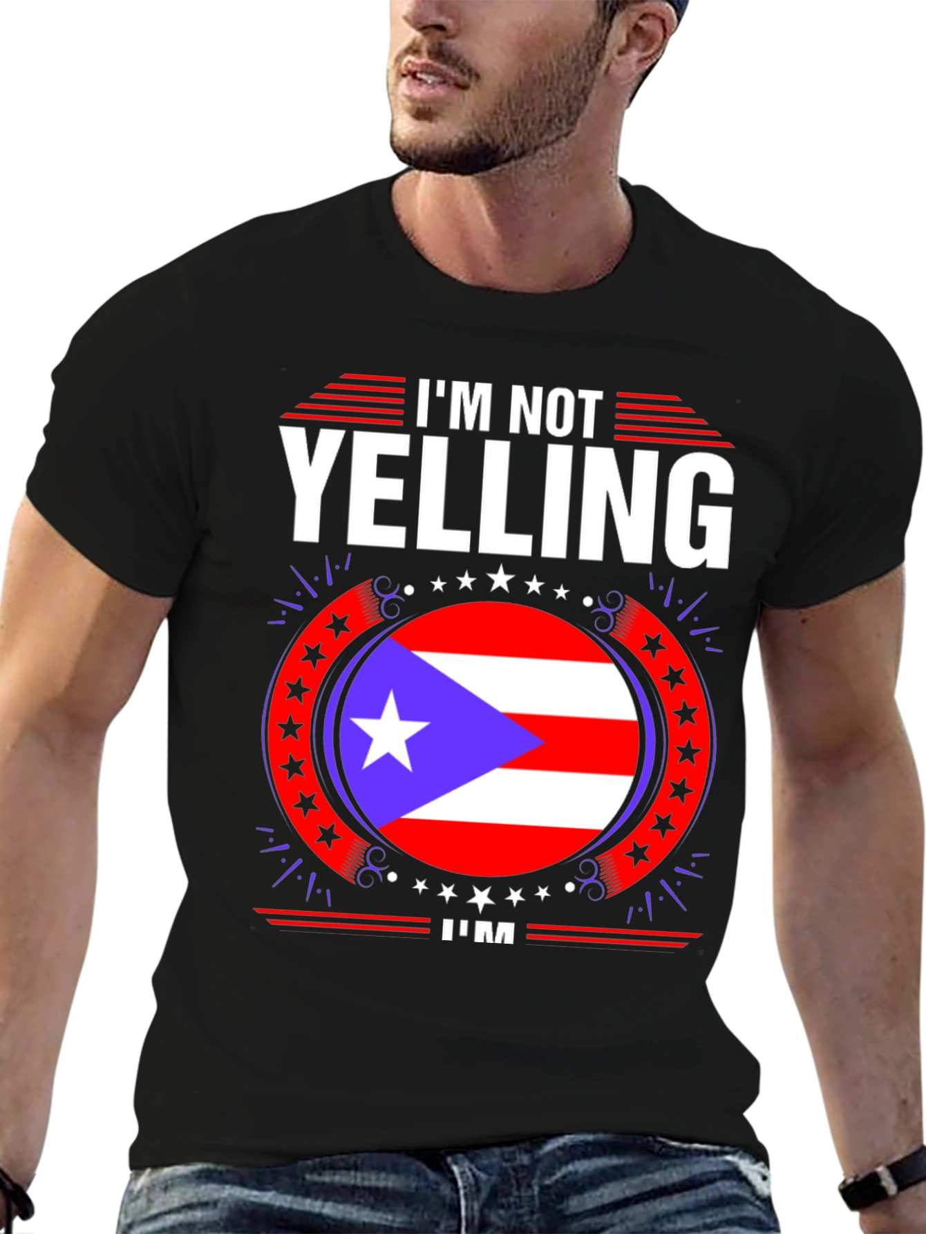 Puerto Rico Pride T-Shirt - Im Not Yelling!