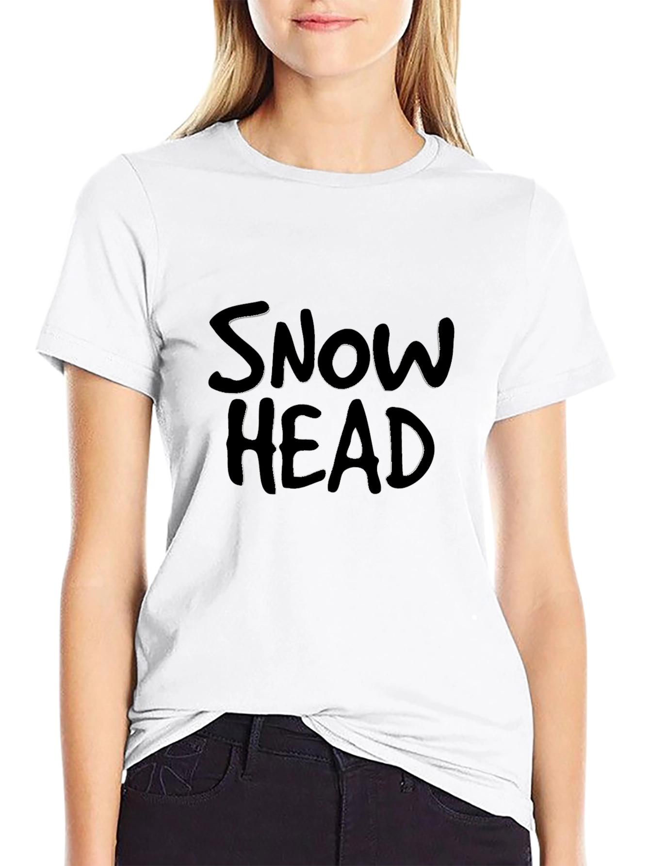 Snow Head Black T-Shirt