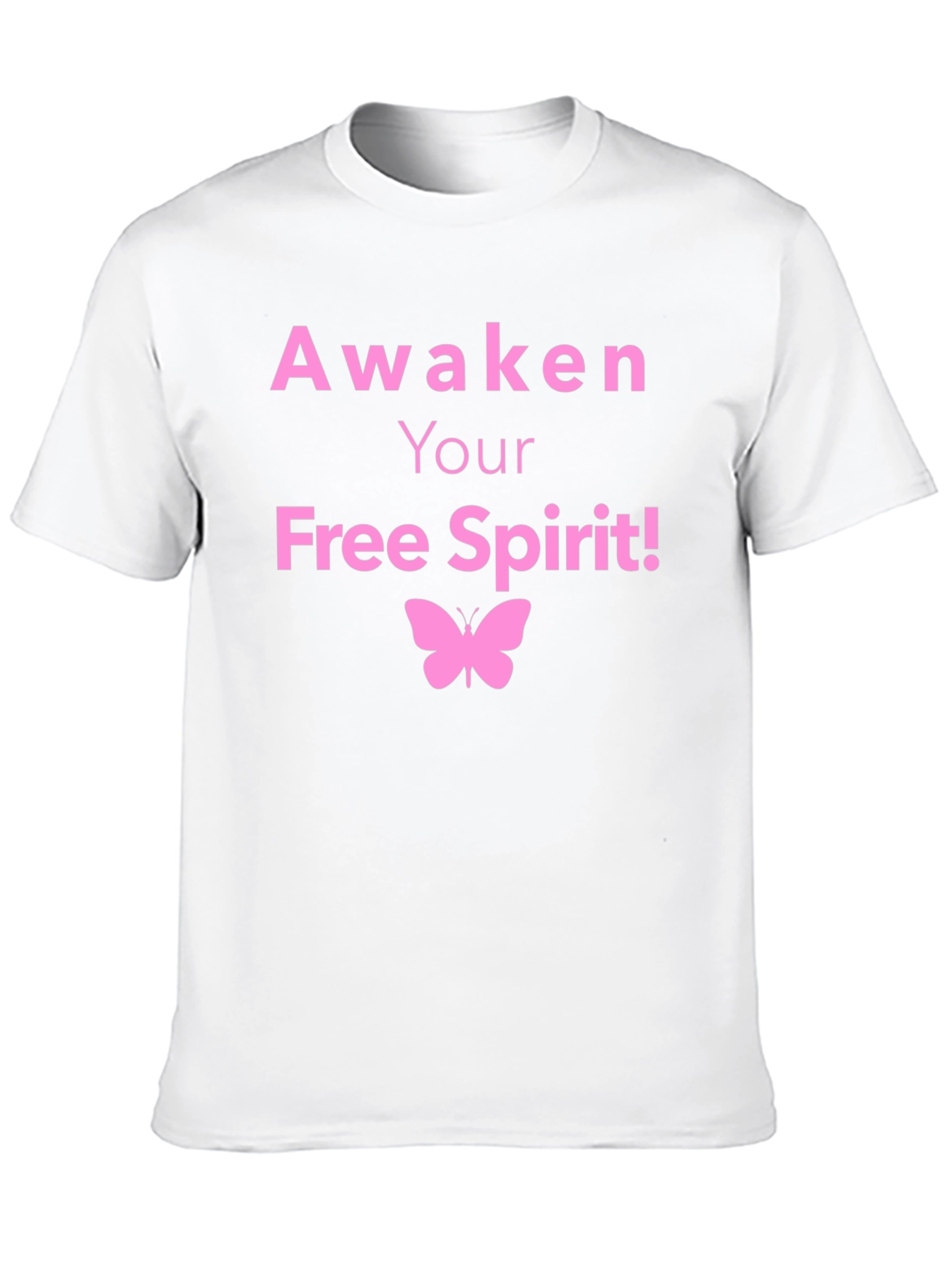 Awaken Your Free Spirit T-Shirt Butterfly Graphic