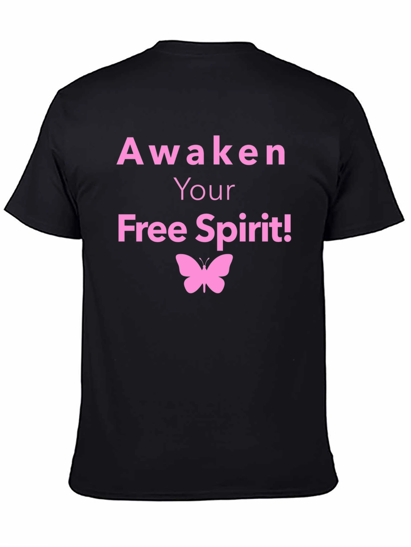 Awaken Your Free Spirit T-Shirt Butterfly Graphic