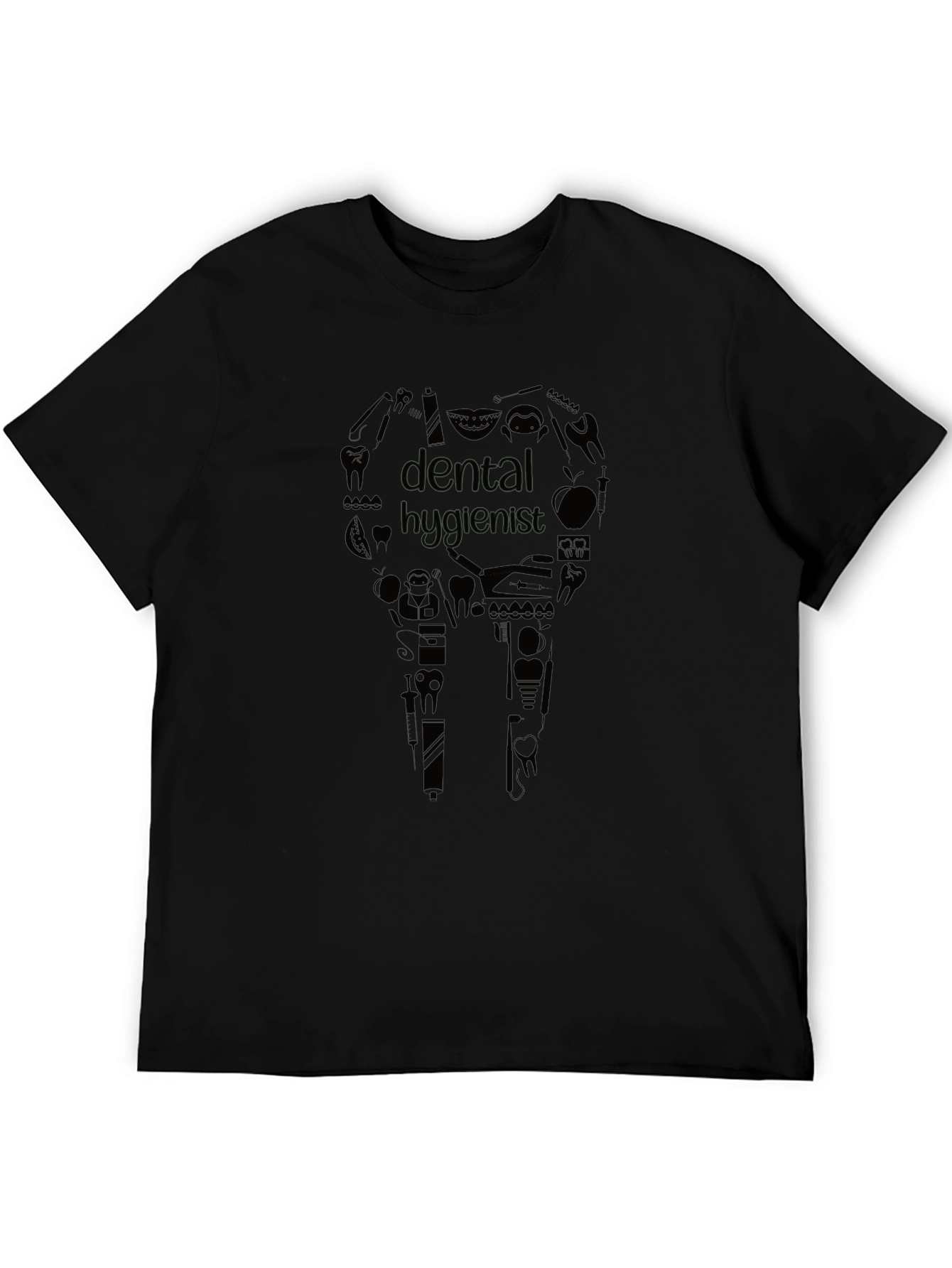 Dental Hygienist Graphic T-Shirt - Black