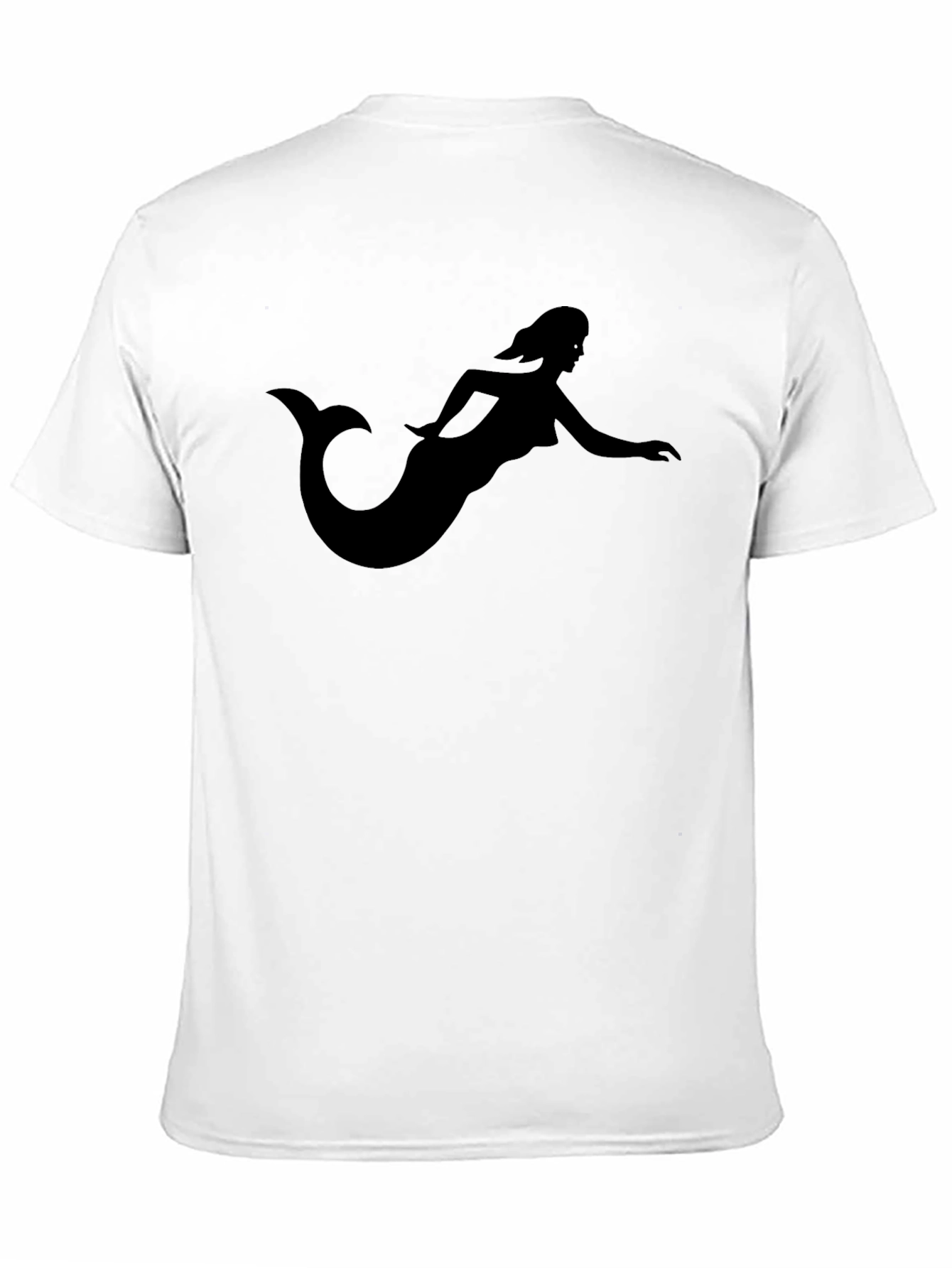 Mermaid Silhouette Black T-Shirt