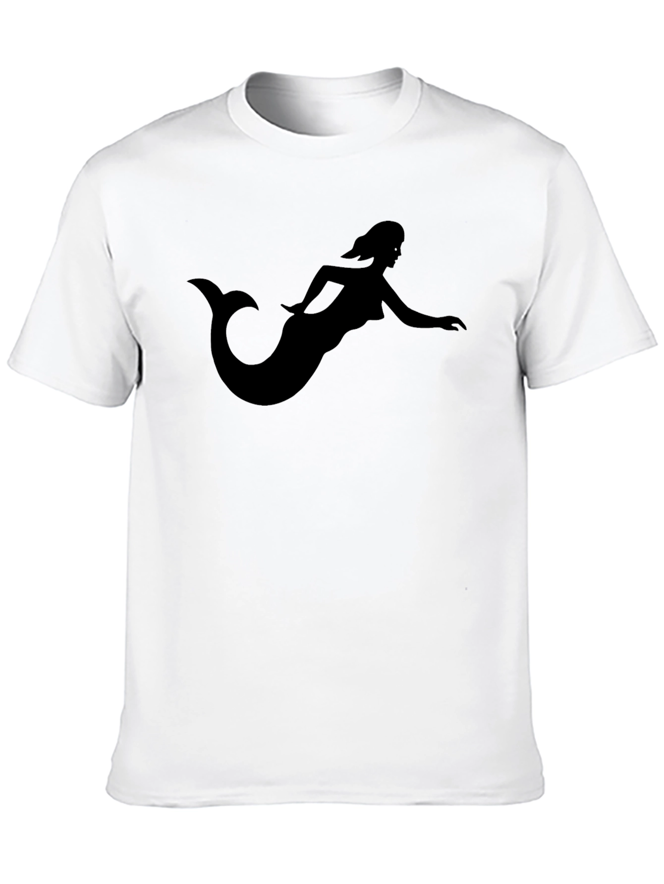 Mermaid Silhouette Black T-Shirt