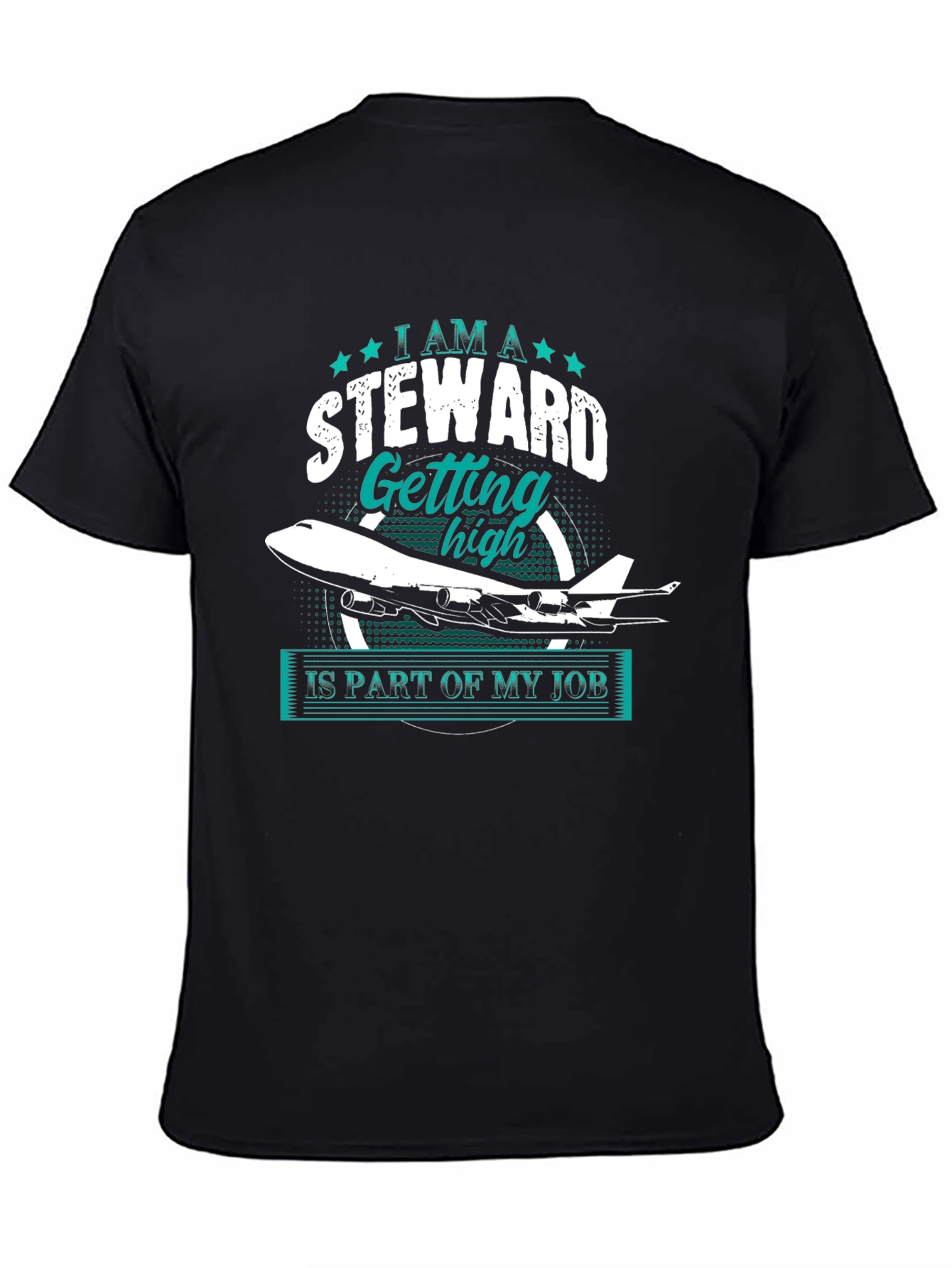 Steward Getting High T-Shirt - Flight Attendant Apparel