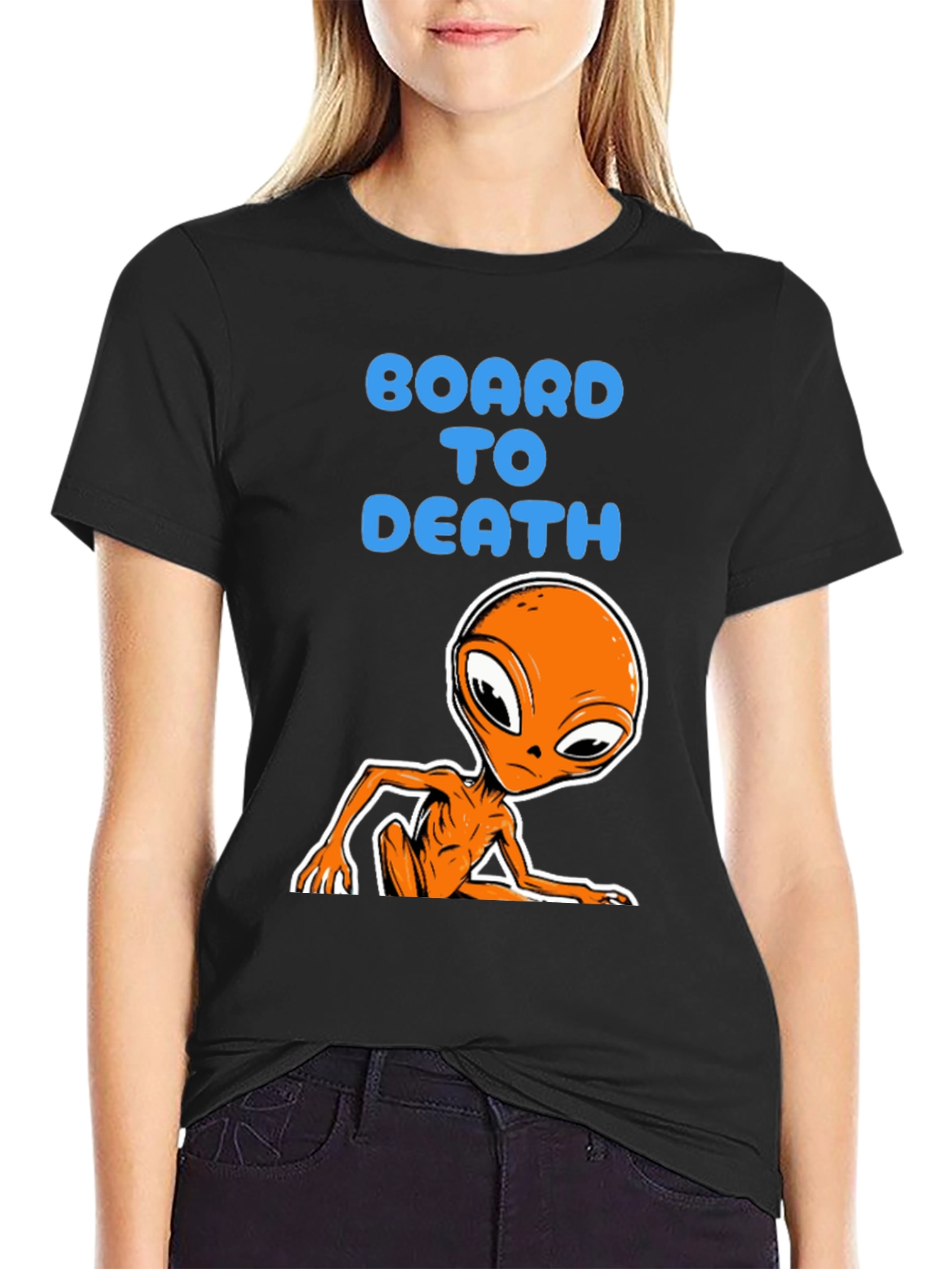 Board to Death Alien Graphic Tee